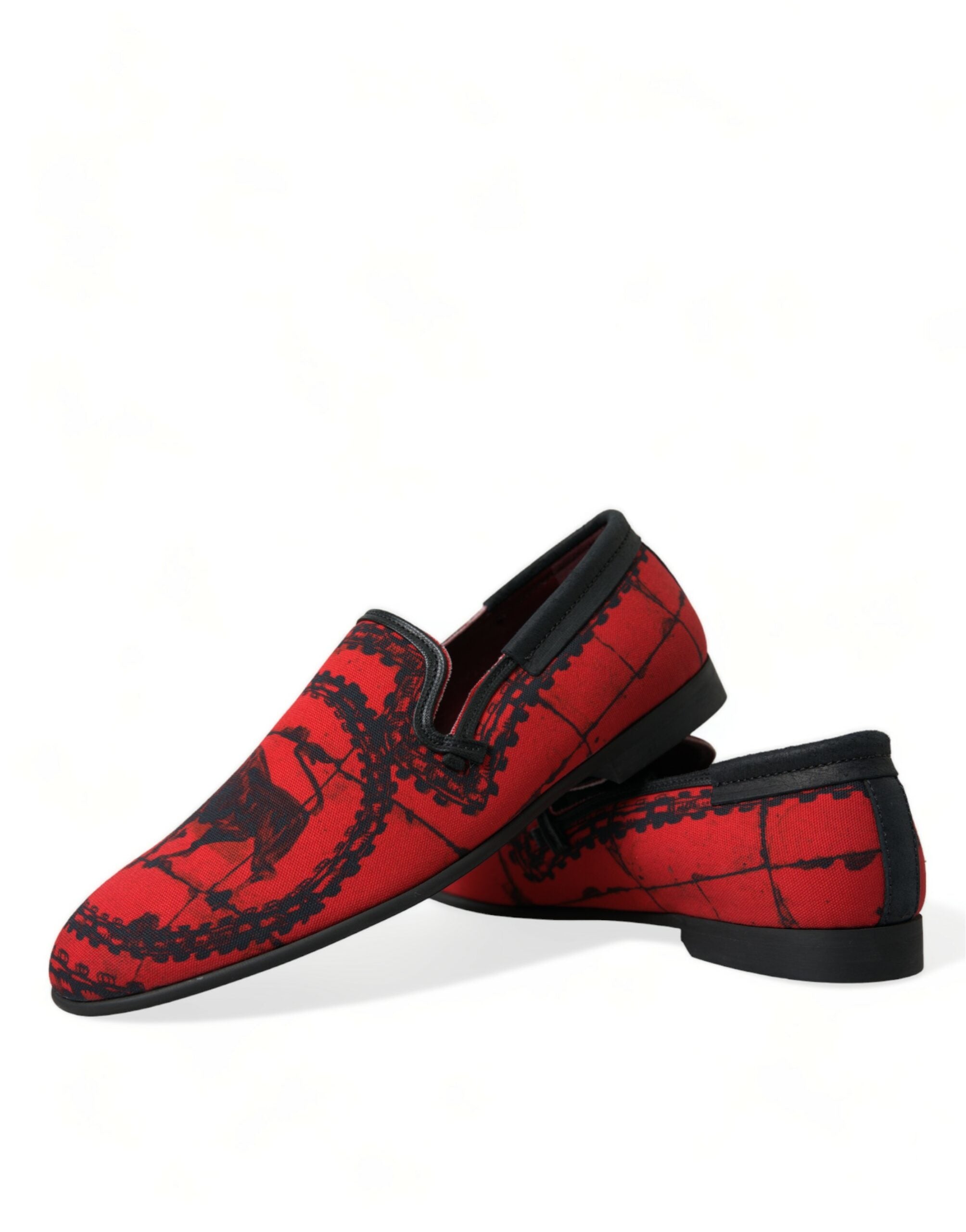 Luxe Red &amp; Black Loafers εμπνευσμένα από τους Dolce &amp; Gabbana Torero