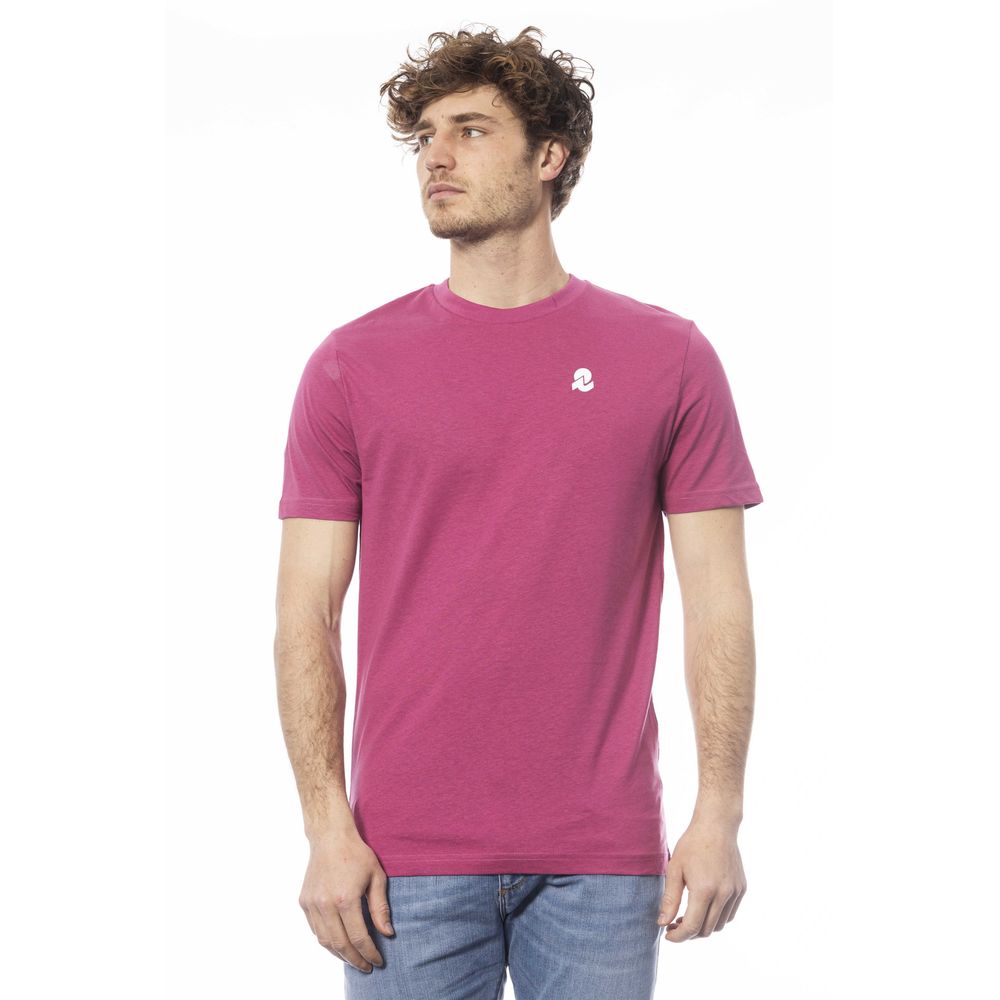 Μπλουζάκι Invicta Purple Cotton Crew Neck