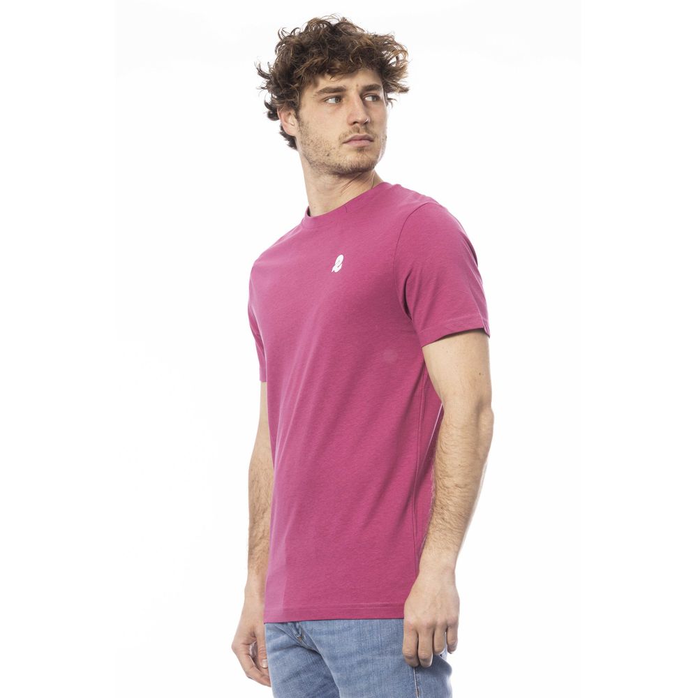 Μπλουζάκι Invicta Purple Cotton Crew Neck