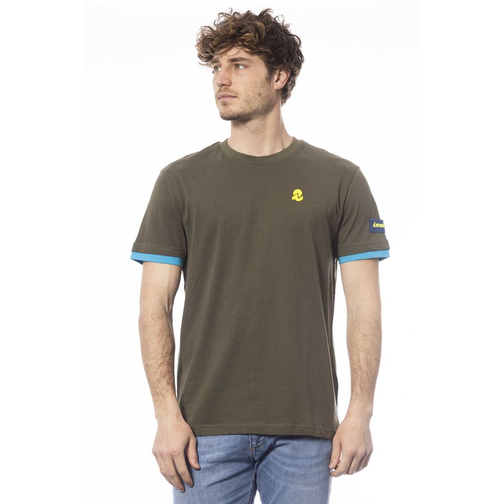 Invicta Cotton Crew Neck Tee σε πράσινο χρώμα