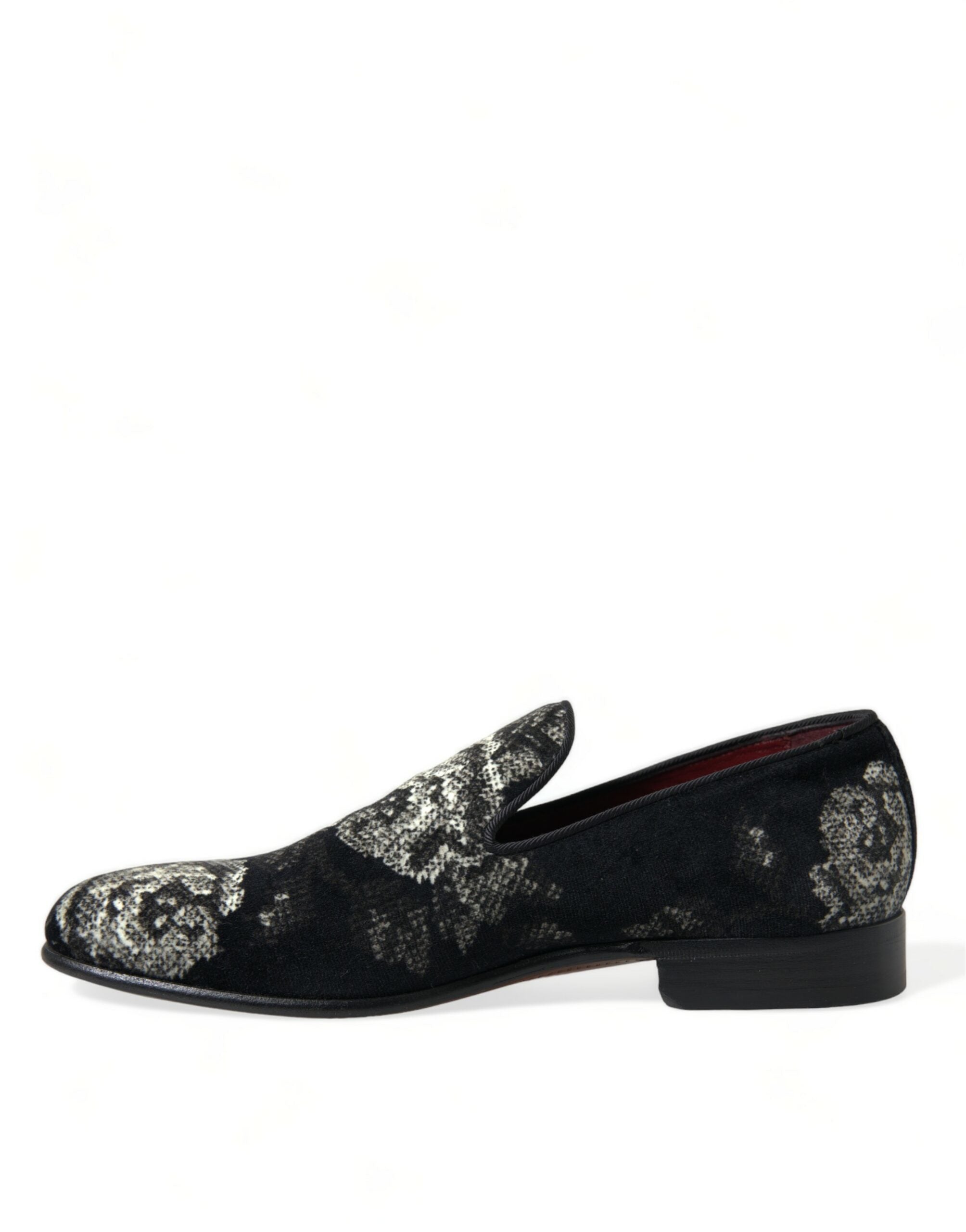 Dolce &amp; Gabbana Κομψά φλοράλ βελούδινα loafers