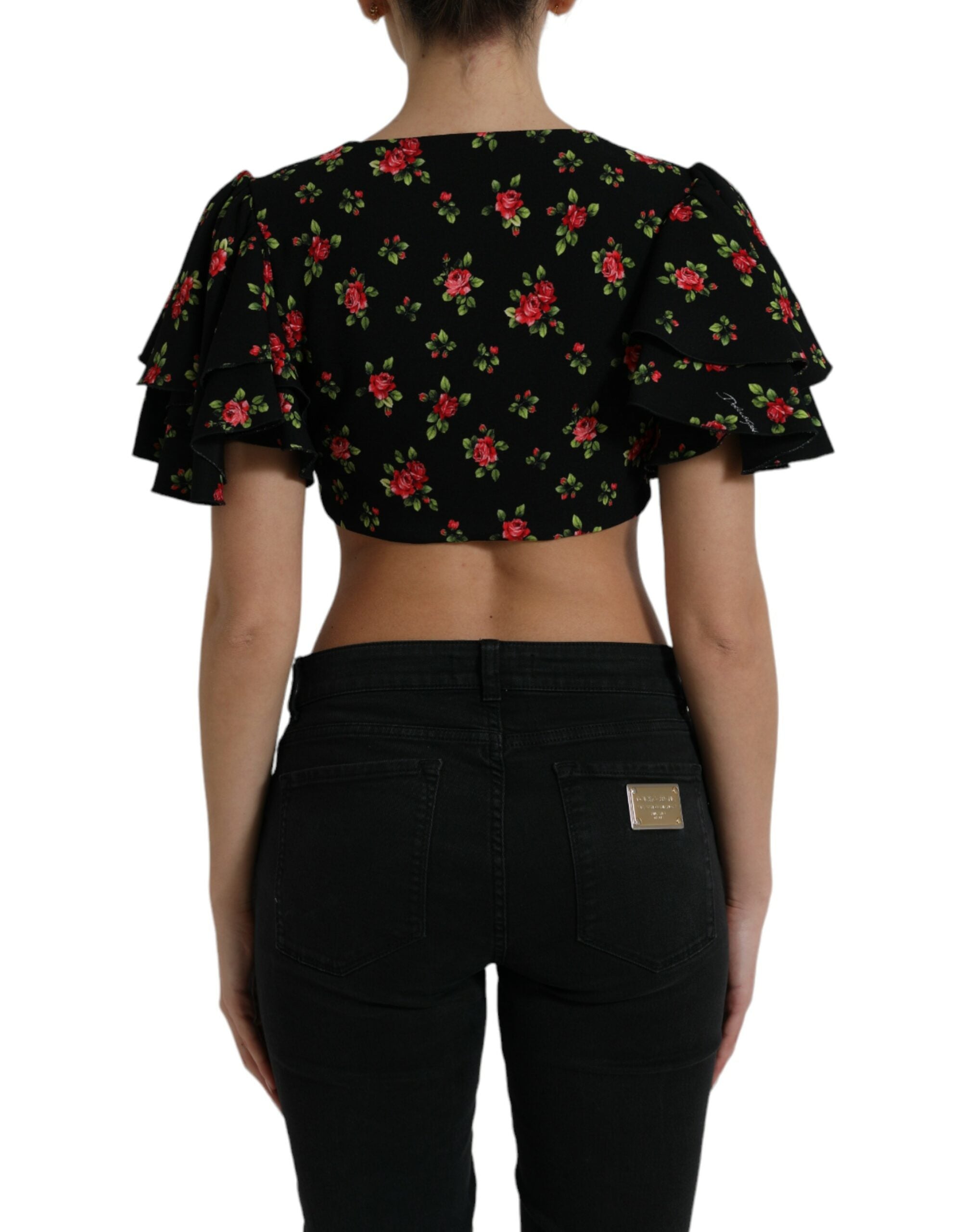 Dolce &amp; Gabbana Floral print Cropped Top Luxe Fashion