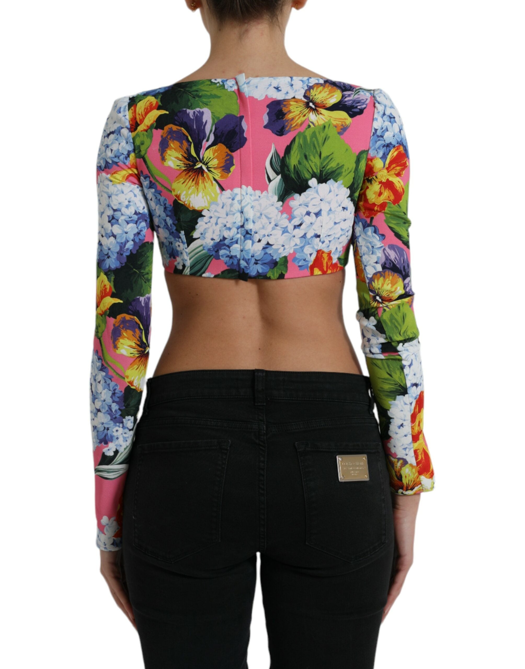 Dolce &amp; Gabbana Floral Elegance Cropped Top