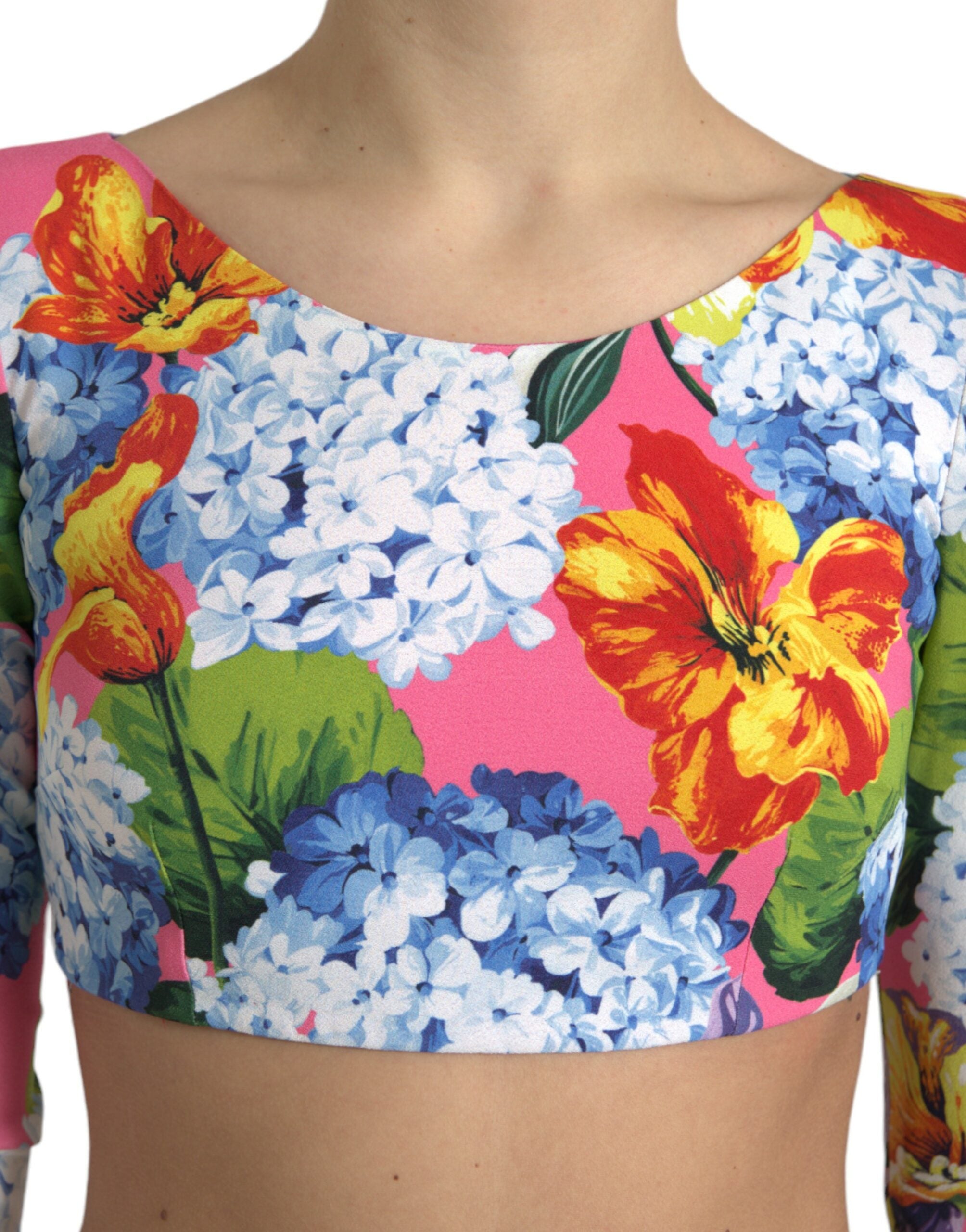 Dolce &amp; Gabbana Floral Elegance Cropped Top