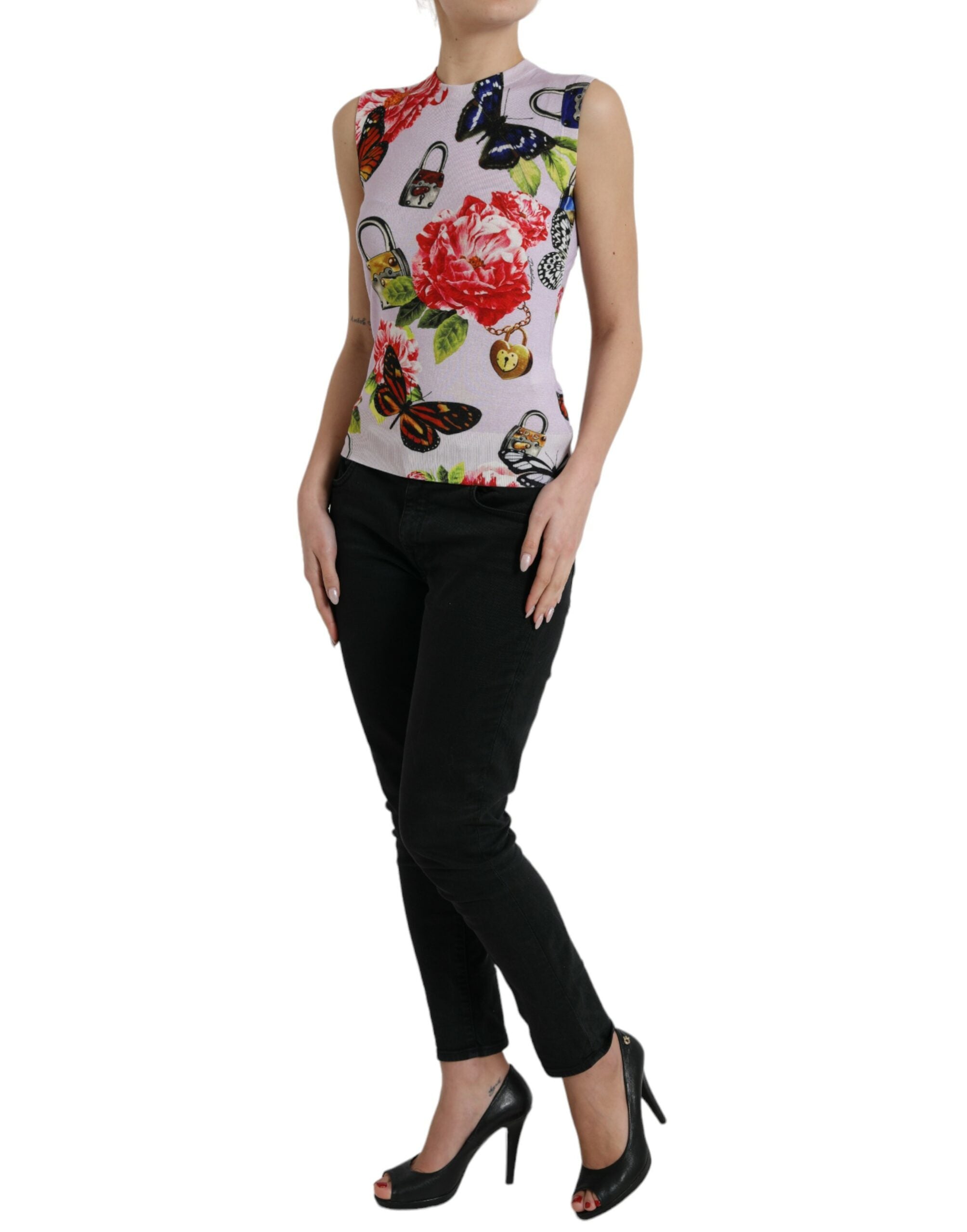 Dolce &amp; Gabbana Elegant Cashmere-Silk Blend Tank Top