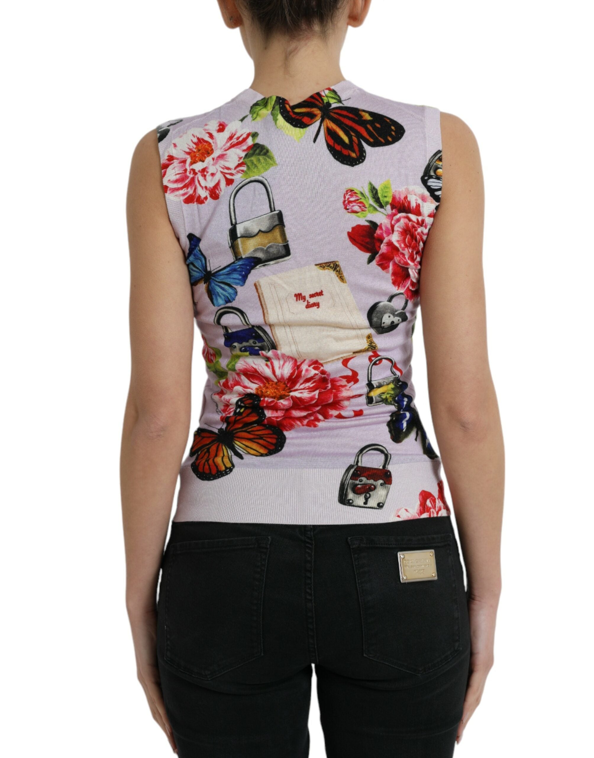 Dolce &amp; Gabbana Elegant Cashmere-Silk Blend Tank Top