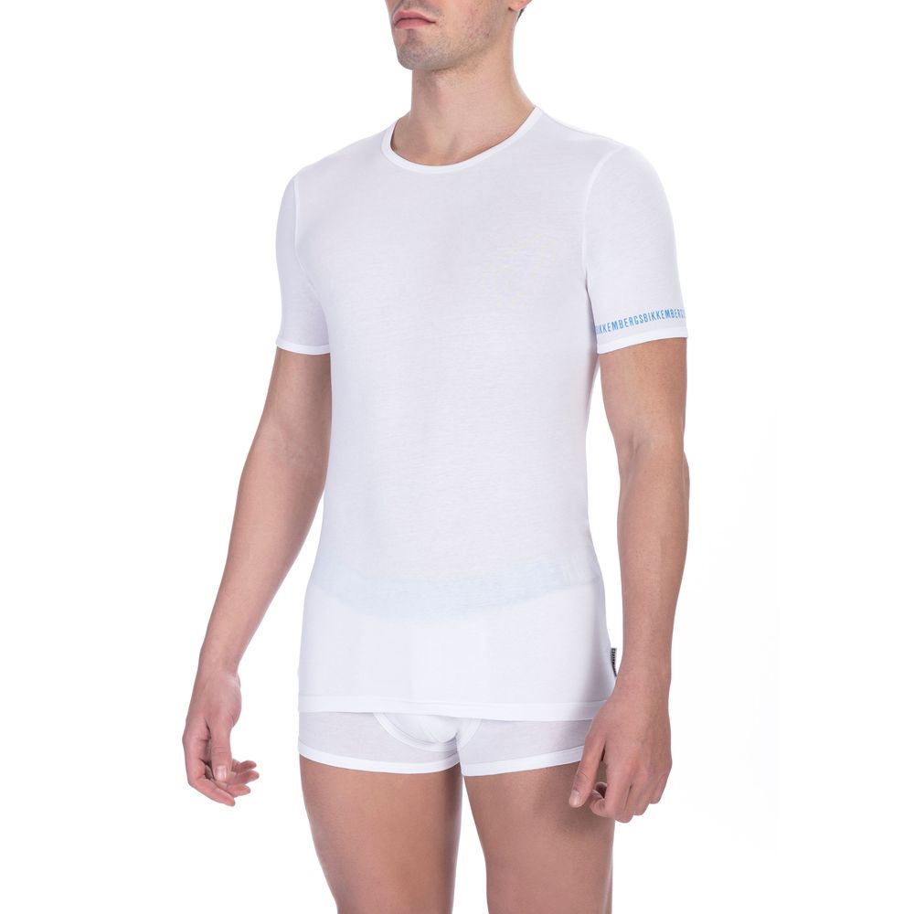 Κομψά μπλουζάκια Bikkembergs Dual-Pack White Crew Neck