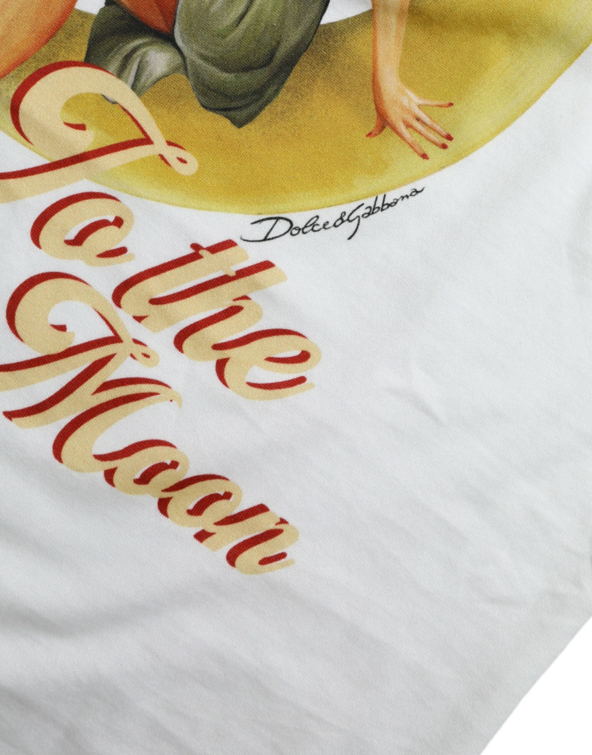 Dolce &amp; Gabbana Elegant White Cotton Crew Neck Tee