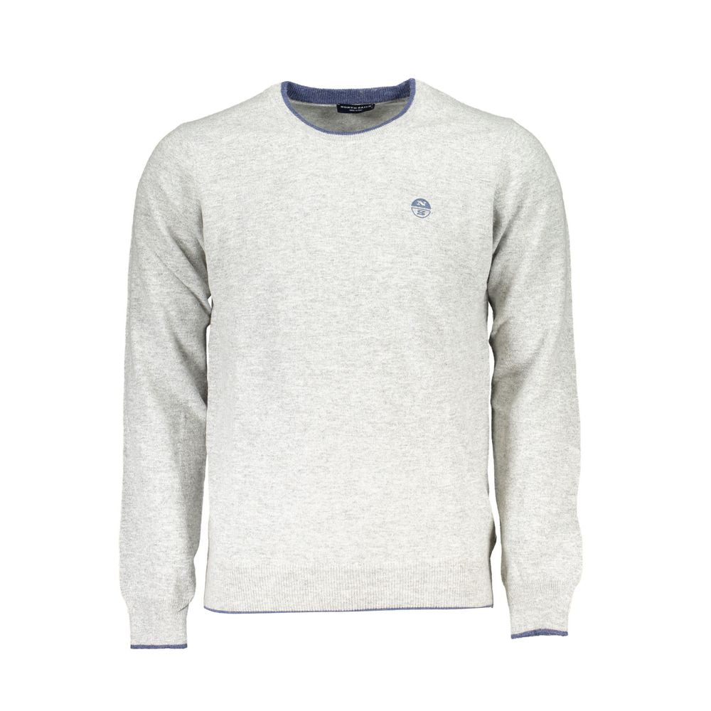 Πουλόβερ <tc>North Sails</tc> Grey Crew Neck με λεπτομέρειες αντίθεσης