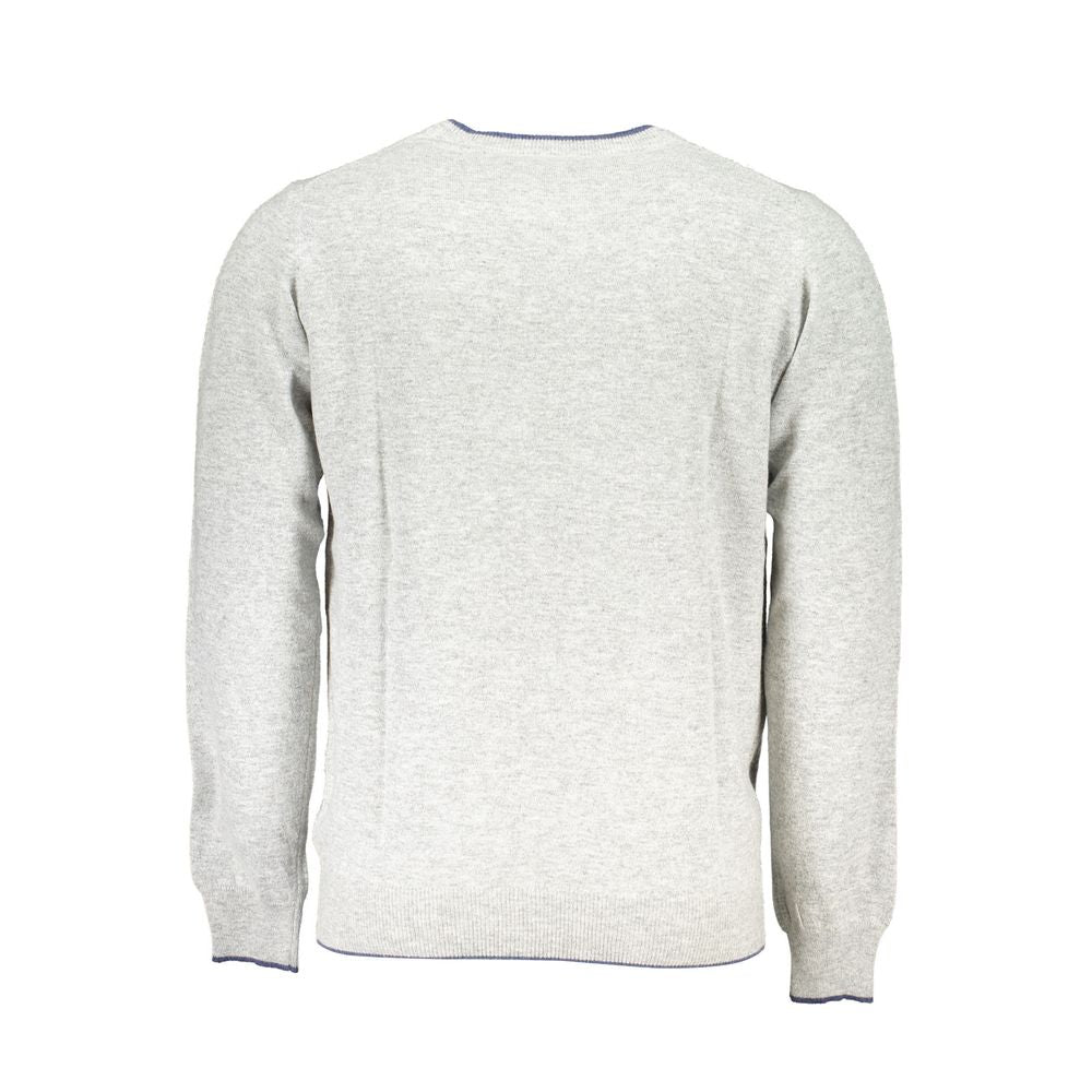 Πουλόβερ <tc>North Sails</tc> Grey Crew Neck με λεπτομέρειες αντίθεσης