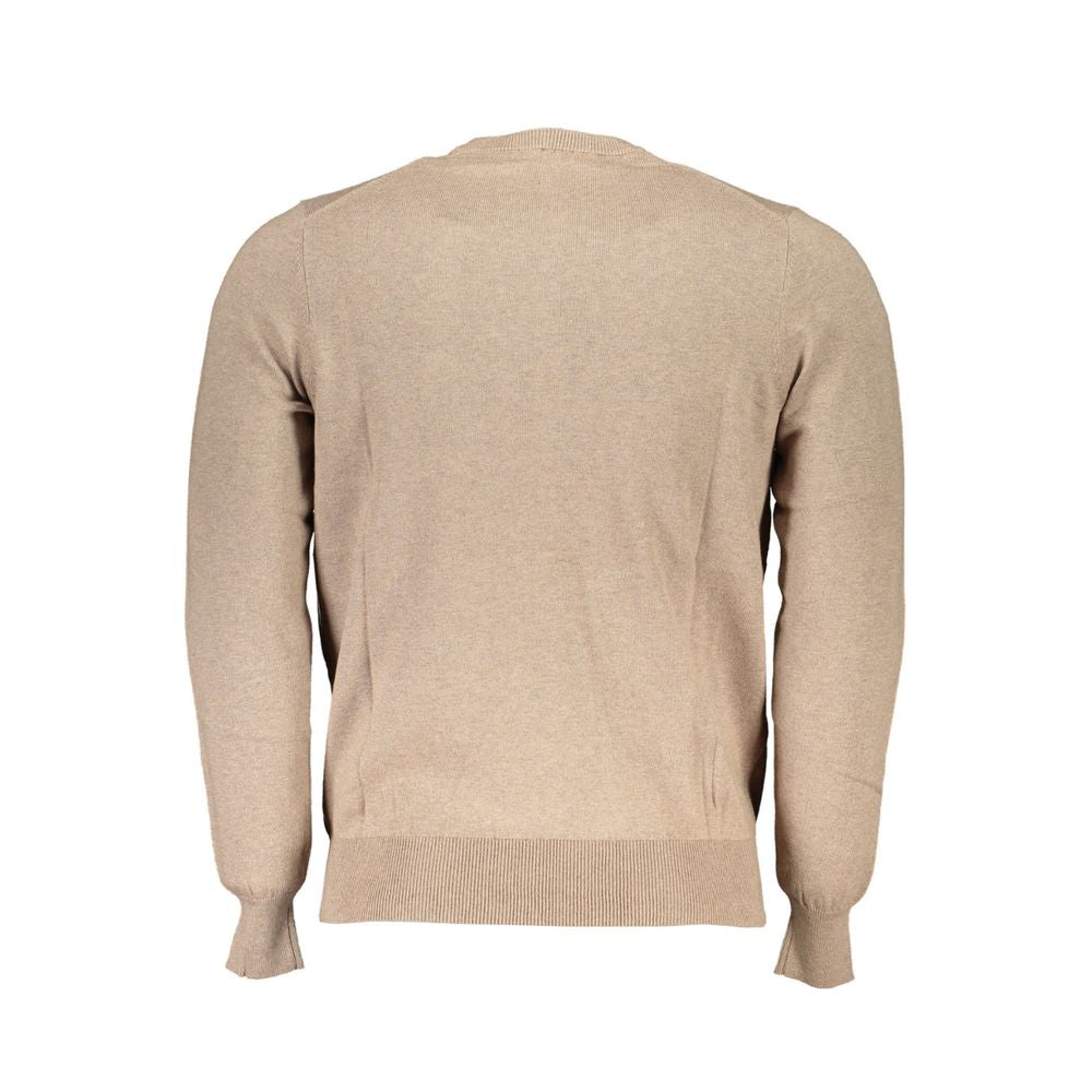 Πουλόβερ <tc>North Sails</tc> Beige Crew με κεντημένο λαιμό