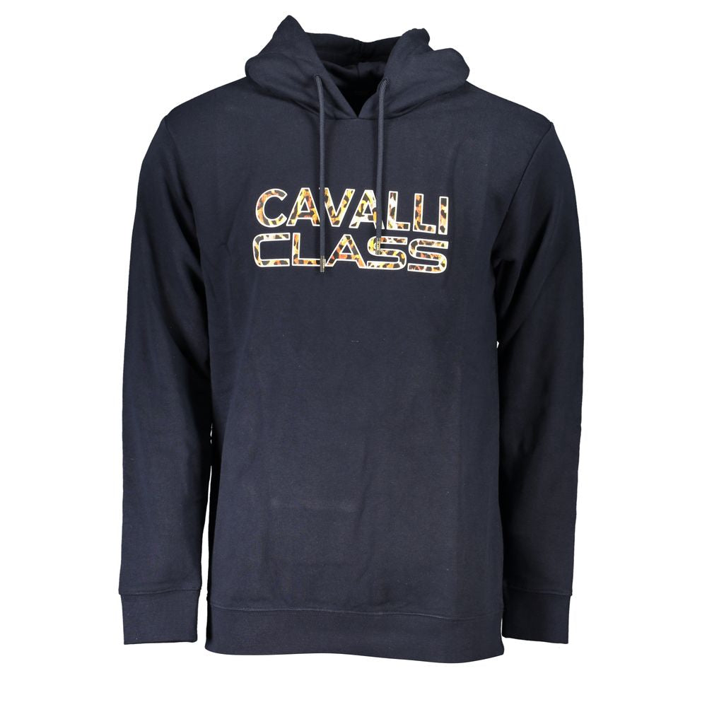 Φούτερ Cavalli Class Chic Blue με κουκούλα