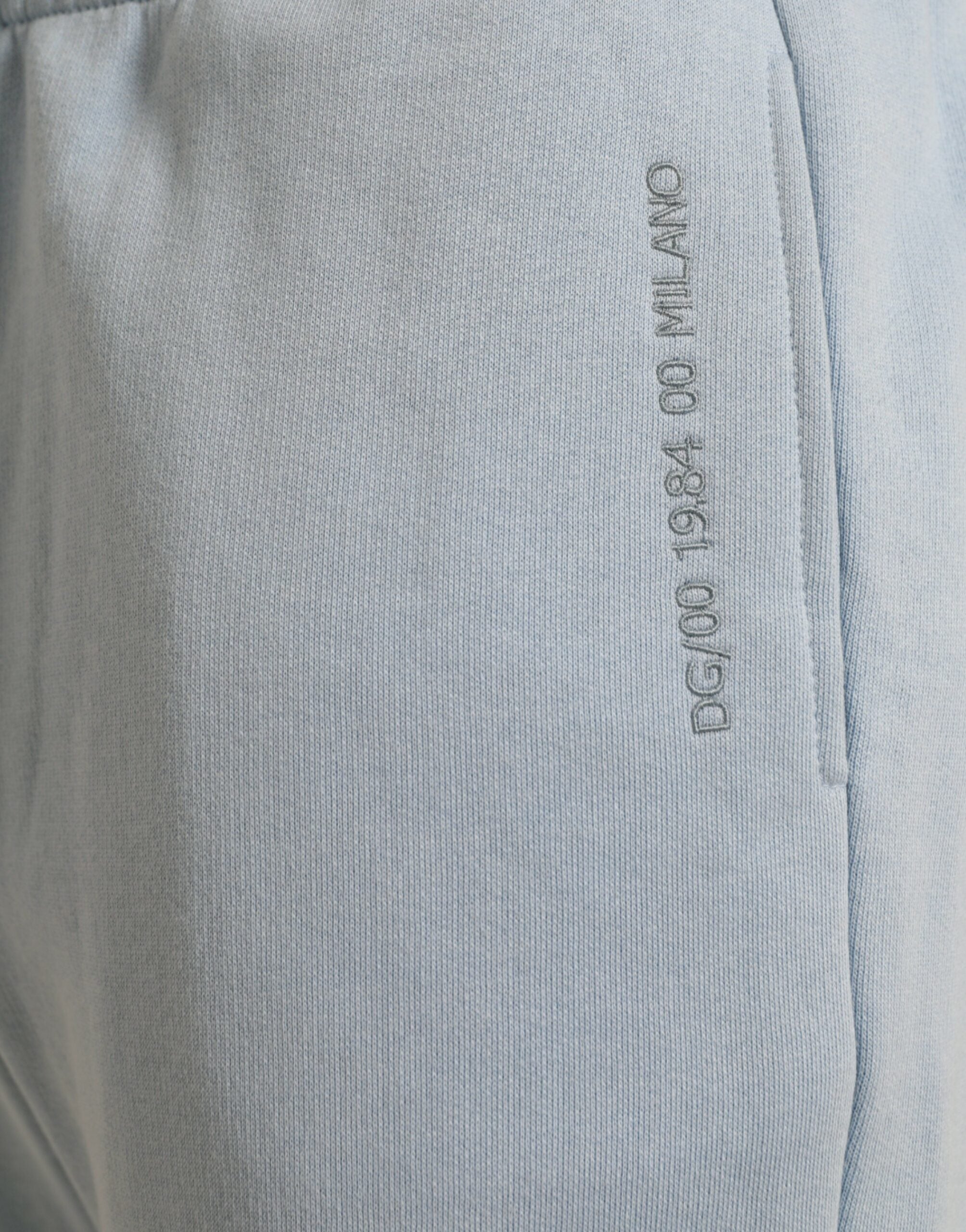 Dolce &amp; Gabbana Elegant Light Blue Cotton Blend Joggers