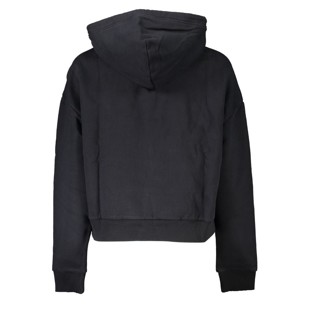 Φούτερ Napapijri Chic Black Fleece με κουκούλα