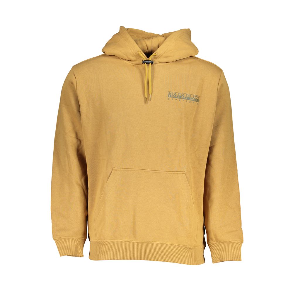 Napapijri Casual Μπεζ φούτερ με κουκούλα Fleece Comfort