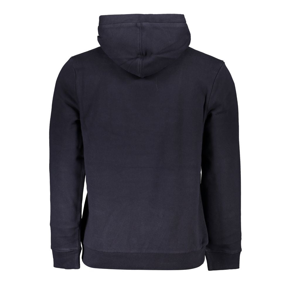 Φούτερ Napapijri Chic Blue Fleece με κουκούλα με κέντημα