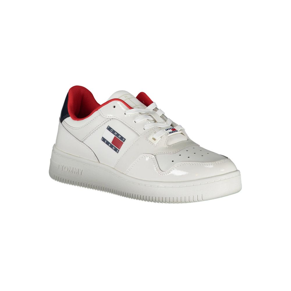 Γυναικείο Δερμάτινο Λευκό Sneaker Tommy Hilfiger