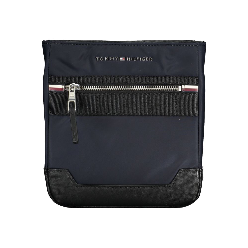 Tommy Hilfiger Sleek μπλε τσάντα ώμου με λεπτομέρειες σε αντίθεση