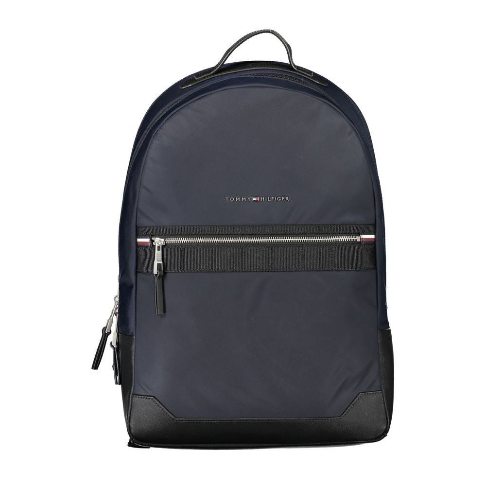 Tommy Hilfiger Κομψό Μπλε Backpack με Αντιθετικές Λεπτομέρειες