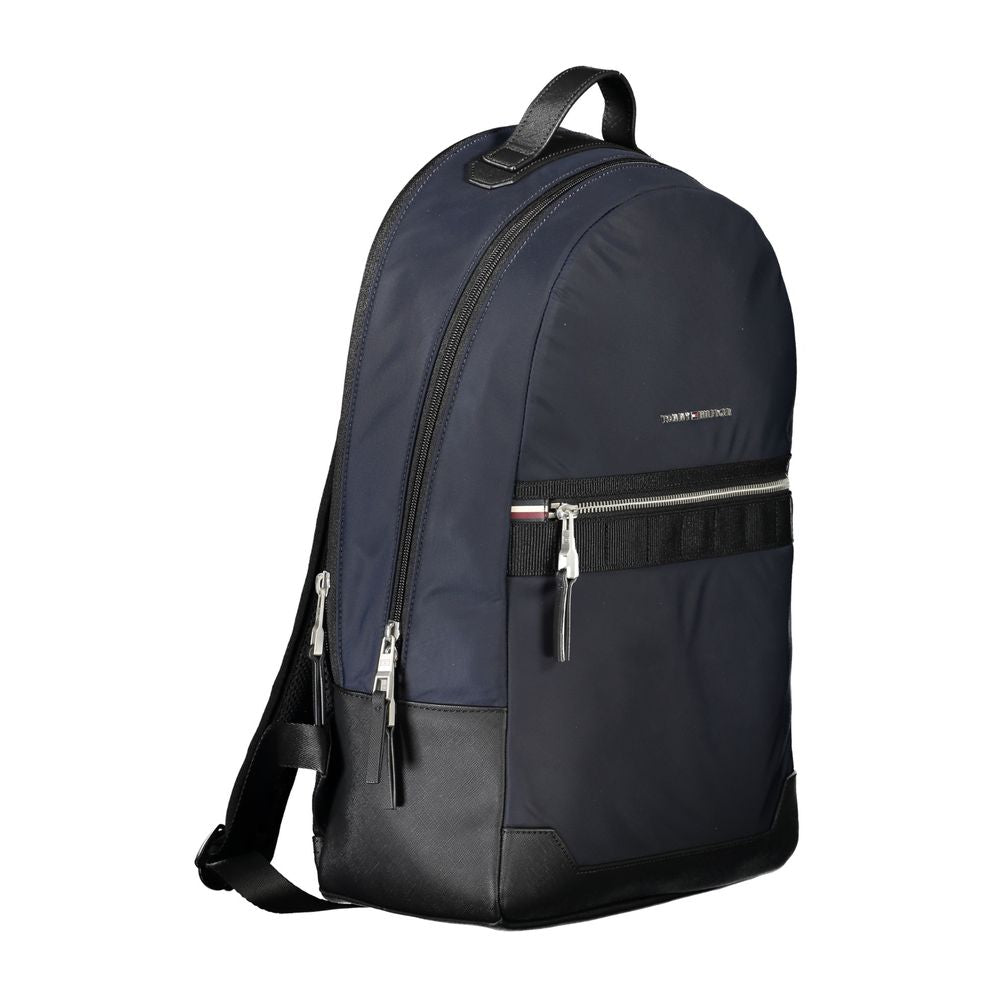 Tommy Hilfiger Κομψό Μπλε Backpack με Αντιθετικές Λεπτομέρειες