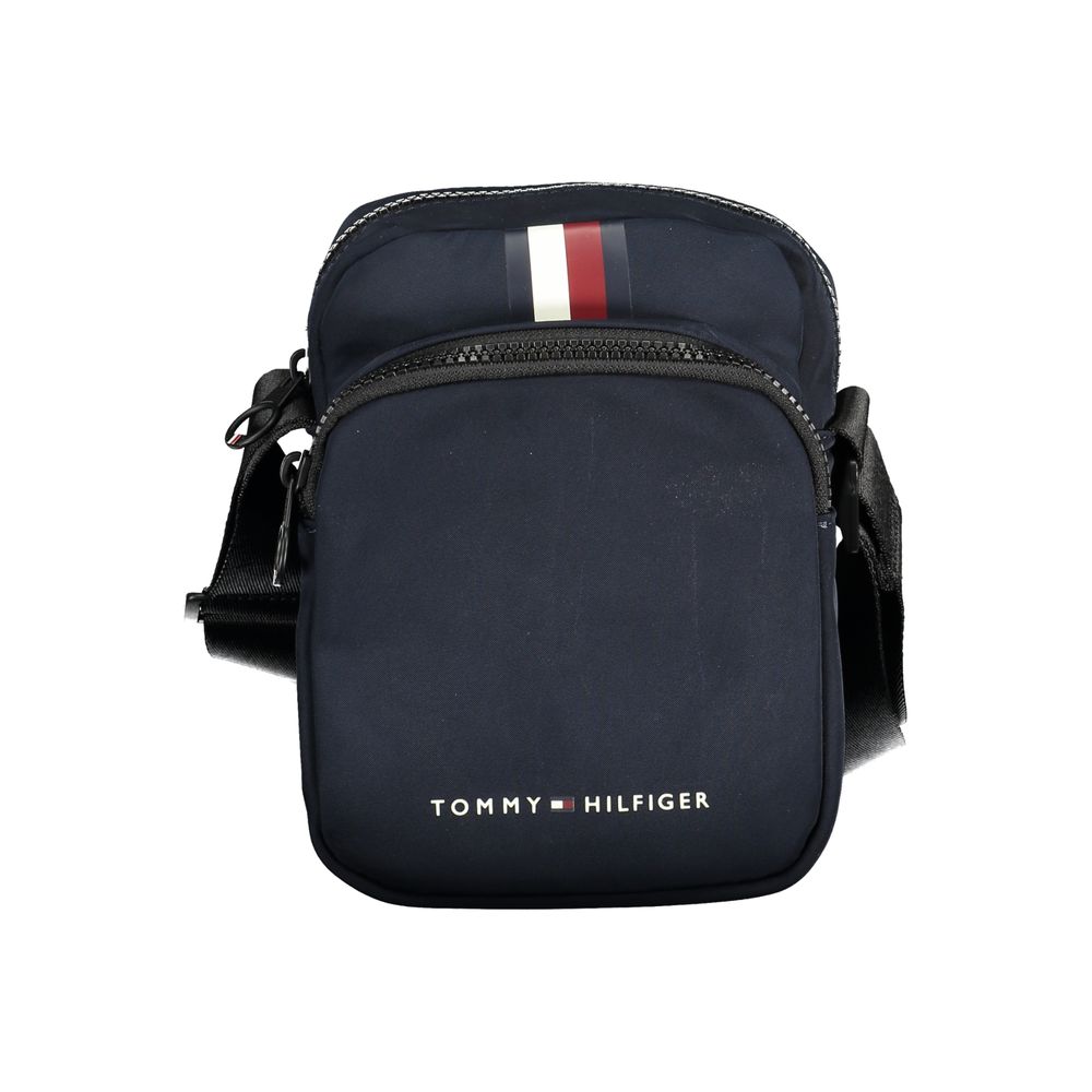 Tommy Hilfiger Μοδάτη Μπλε Τσάντα Ώμου με Αντίθετες Λεπτομέρειες