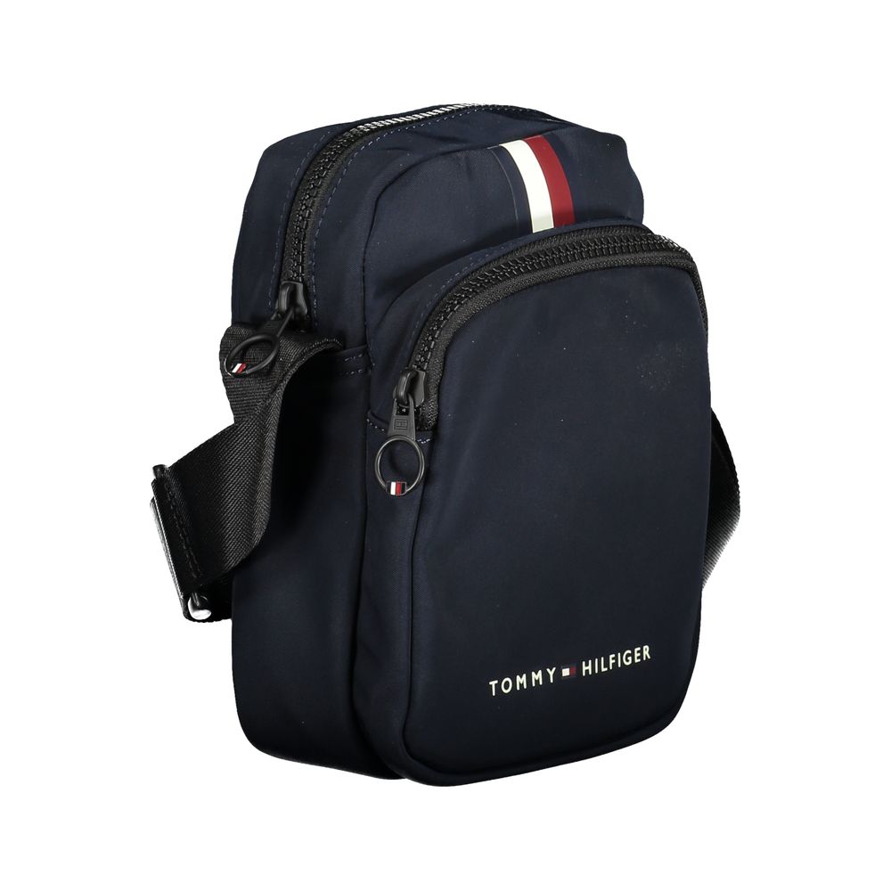 Tommy Hilfiger Μοδάτη Μπλε Τσάντα Ώμου με Αντίθετες Λεπτομέρειες