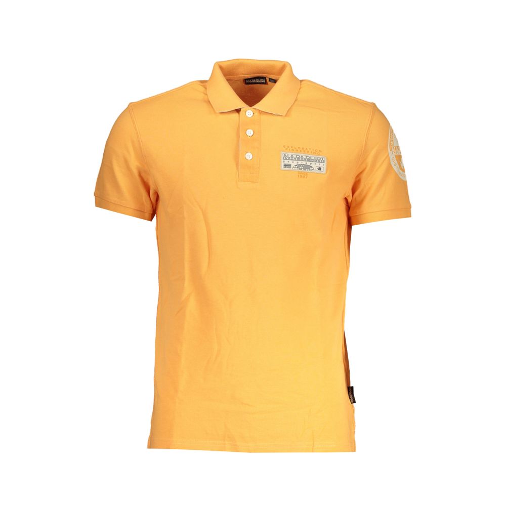 Napapijri Sleek Orange Polo με λεπτομέρειες αντίθεσης