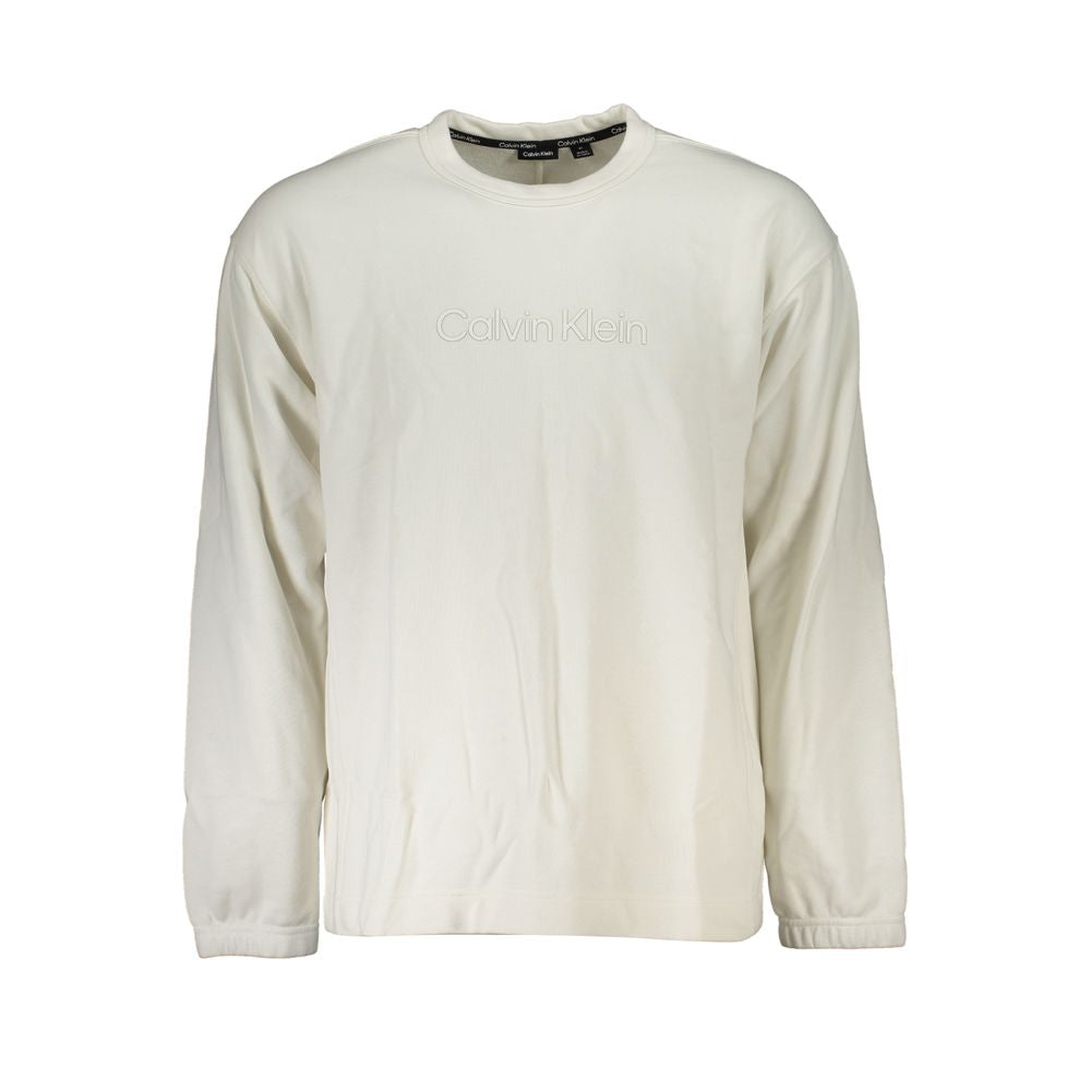 Calvin Klein Κομψό Πουλόβερ Crew Neck με Βουρτσισμένο Λογότυπο