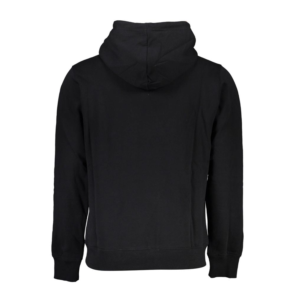 Calvin Klein Κομψό Μαύρο Βαμβακερό Hoodie με Εκτύπωση Λογότυπου