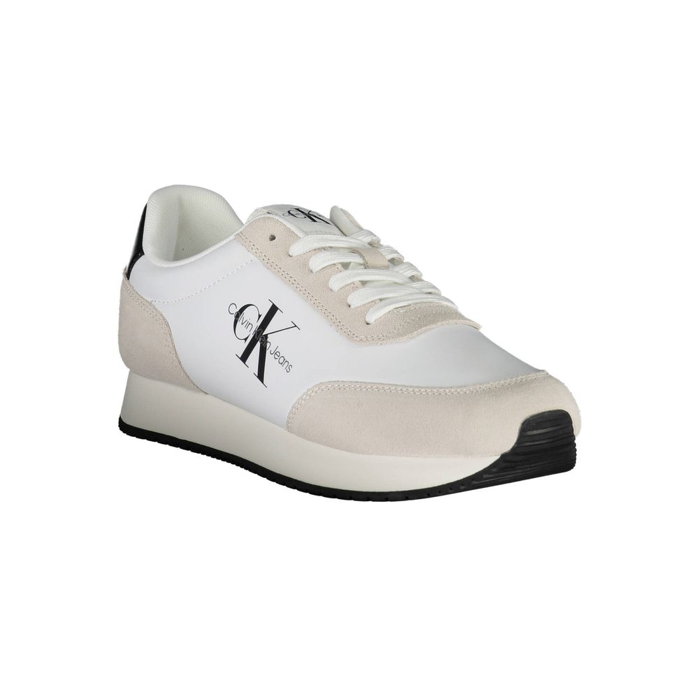 Calvin Klein Κομψά Λευκά Sneakers με Αντιθετικές Λεπτομέρειες