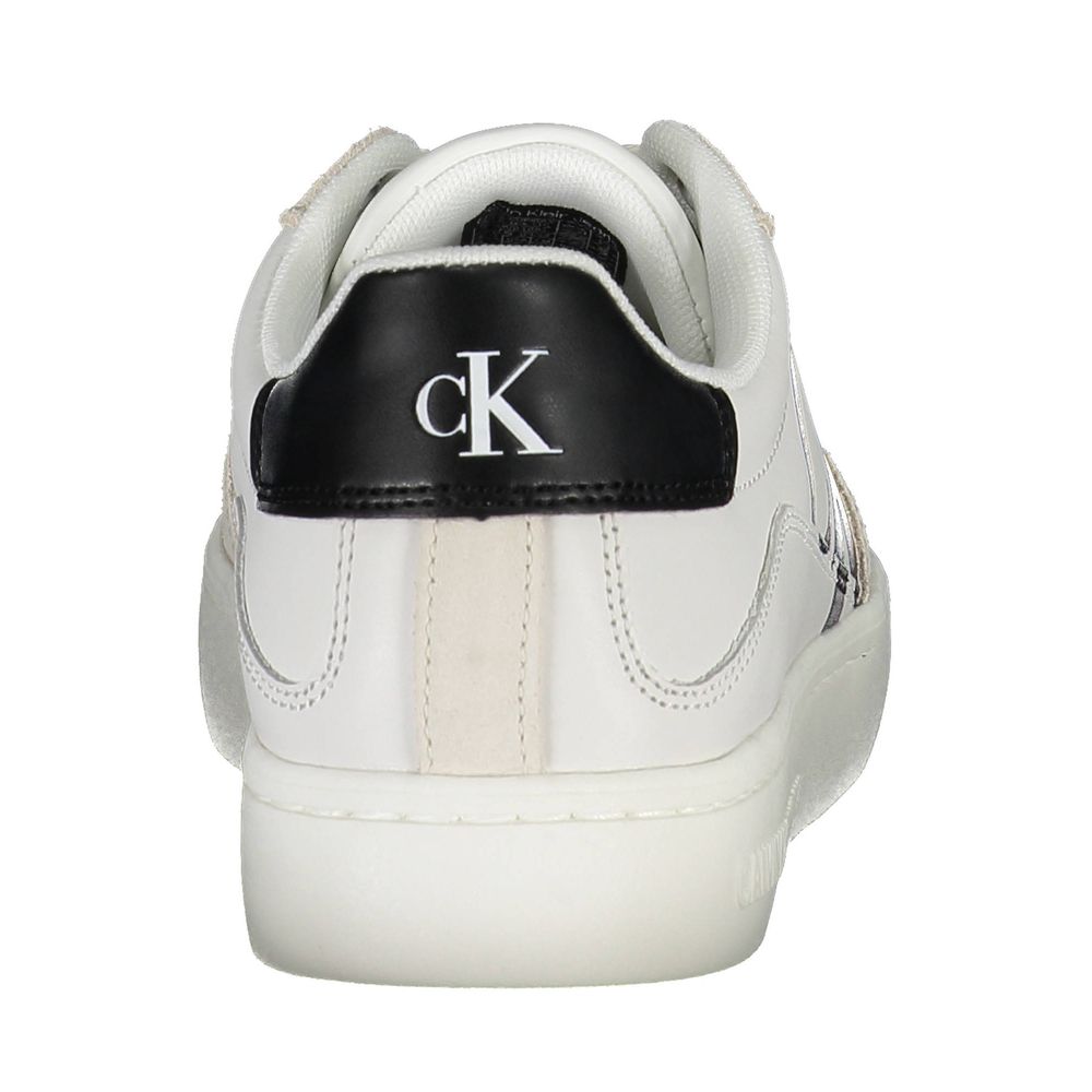 Calvin Klein Eco-Chic Λευκό Sneaker με Λεπτομέρειες Αντίθεσης