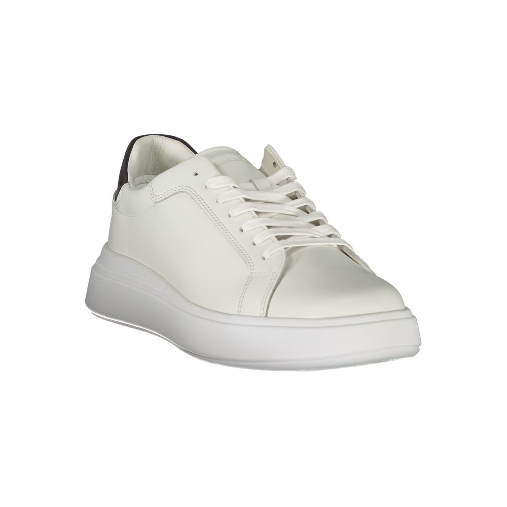 Calvin Klein Κομψά Λευκά Αντίθεση Sneakers με Κορδόνια