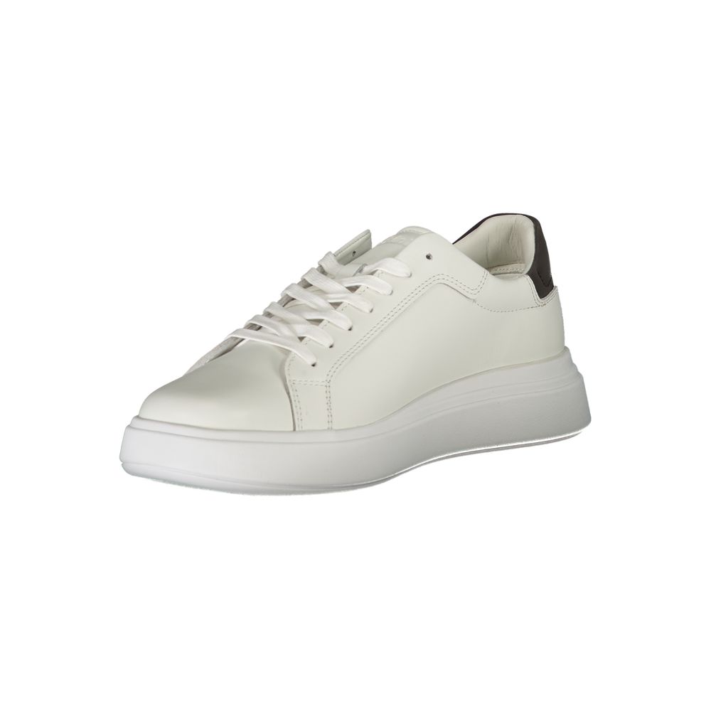 Calvin Klein Κομψά Λευκά Αντίθεση Sneakers με Κορδόνια