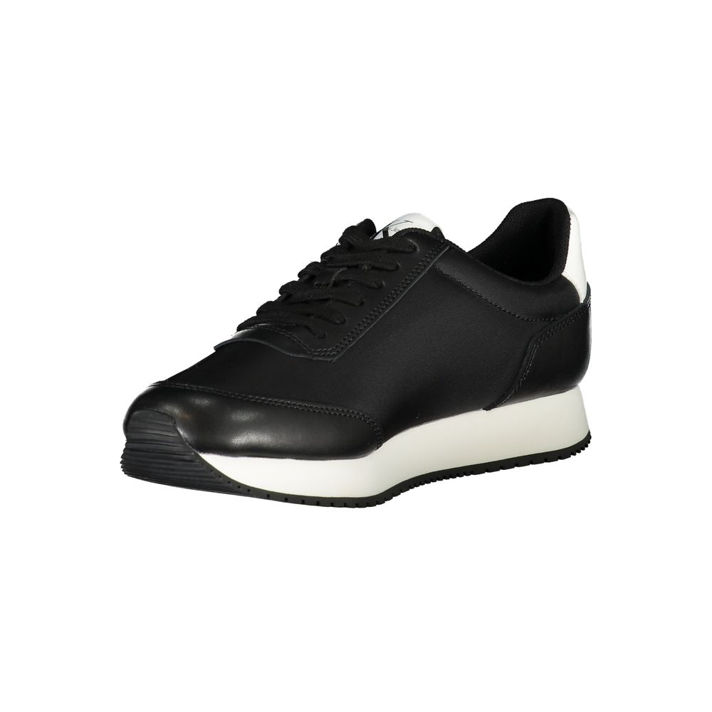 Calvin Klein Κομψά Μαύρα Κορδόνια Sneakers με Αντίθετες Λεπτομέρειες