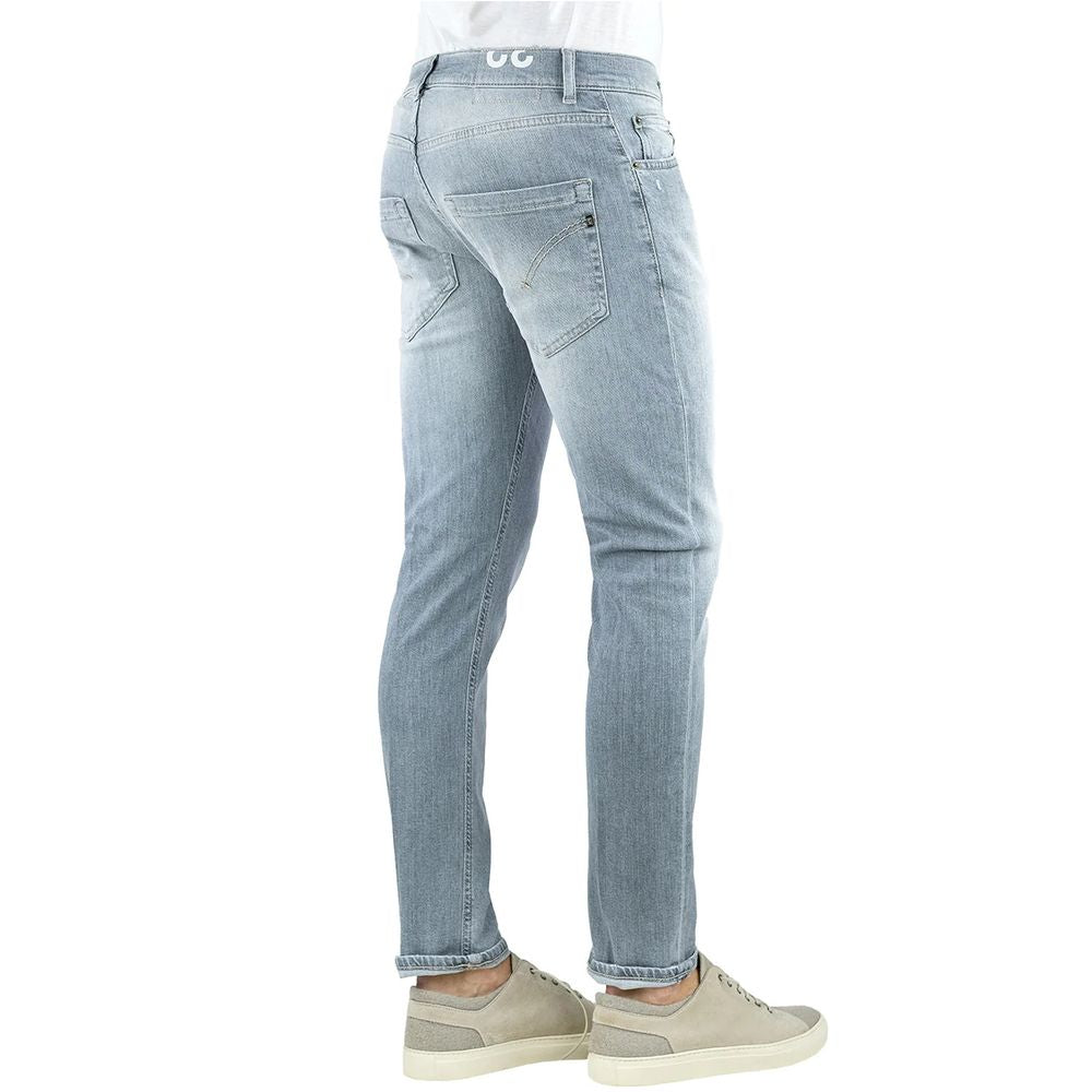 Dondup Sleek Grey Slim Fit Designer Jeans