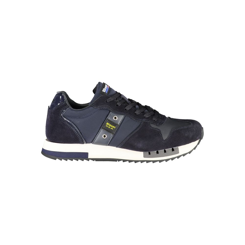 Αθλητικά αθλητικά παπούτσια Blauer Contrast Lace-Up σε μπλε χρώμα