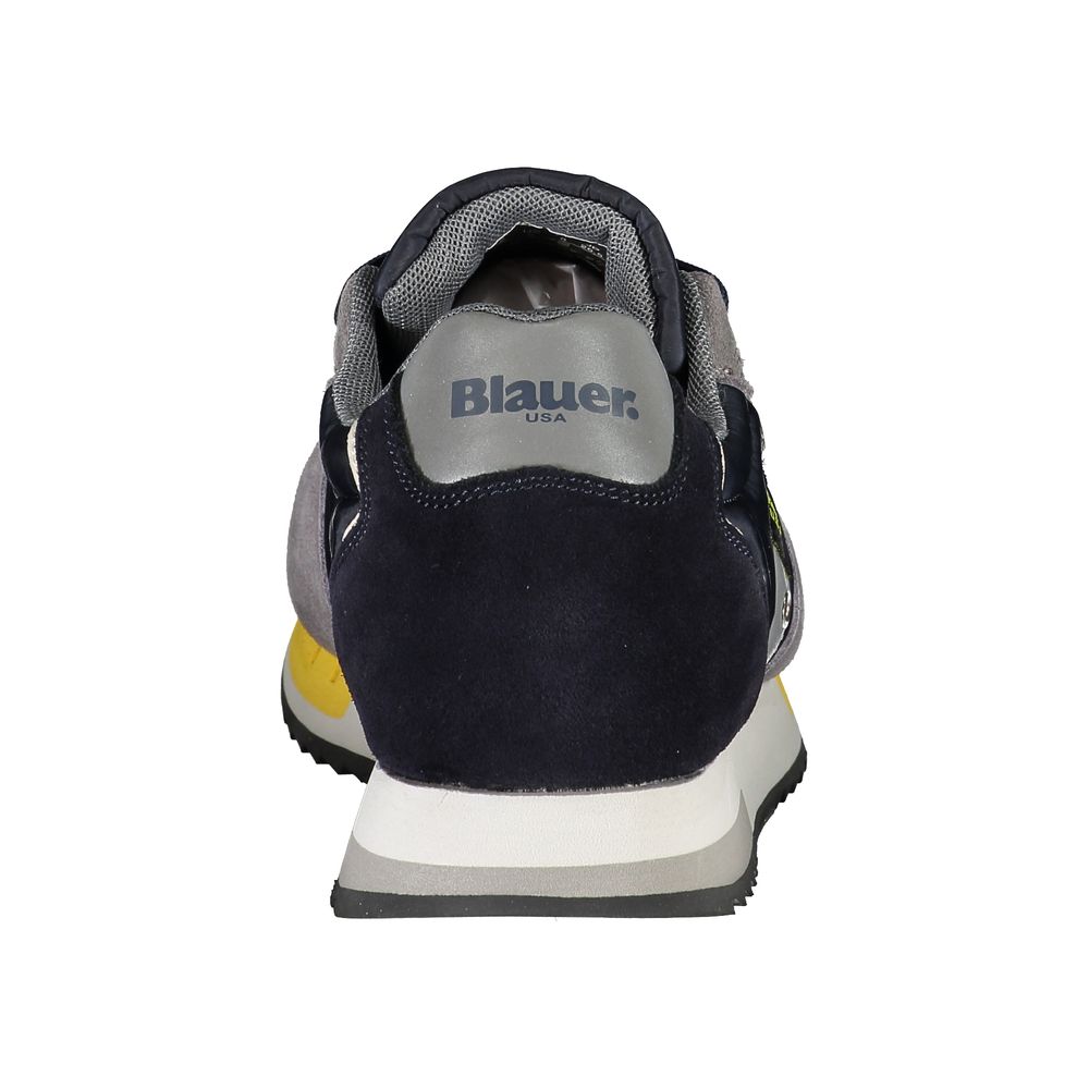 Blauer Elevate Your Step: Μπλε πάνινα παπούτσια με κορδόνια αντίθεσης