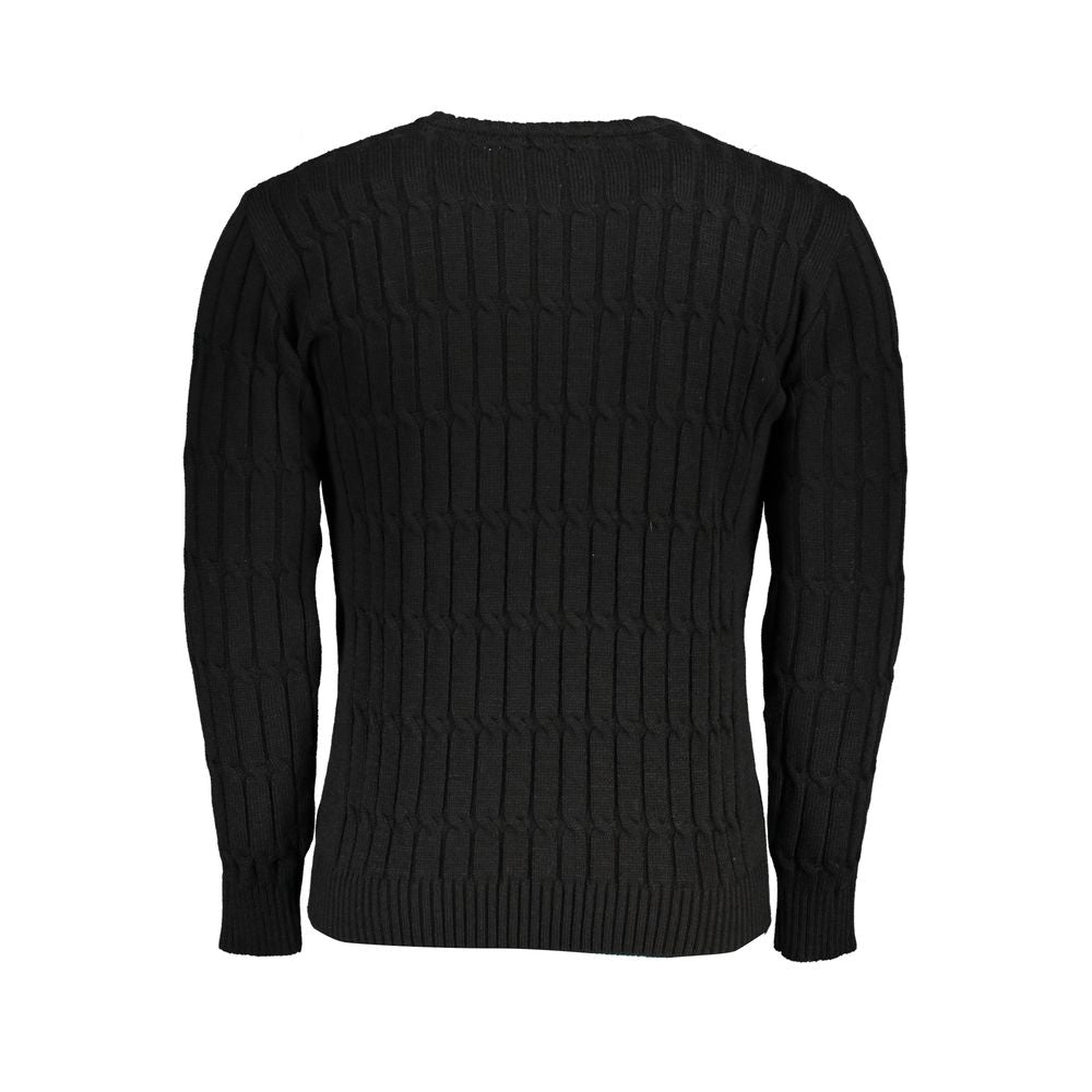 Πουλόβερ US Grand Polo Twisted Crew Neck με λεπτομέρειες αντίθεσης