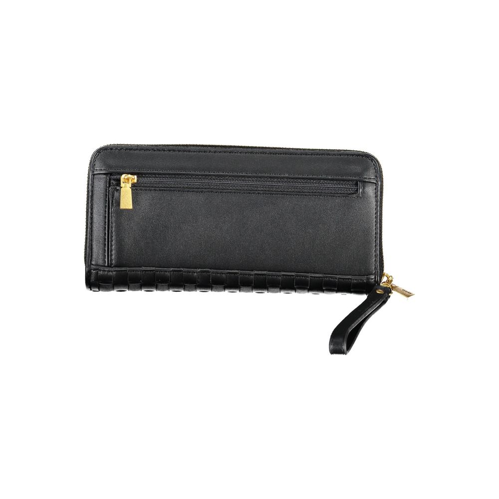 Guess Jeans Elegant Black Multi-Compartment Wallet