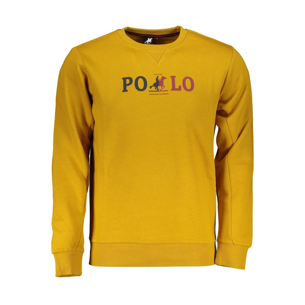 Φούτερ με λαιμόκοψη US Grand Polo Sunshine Yellow Fleece