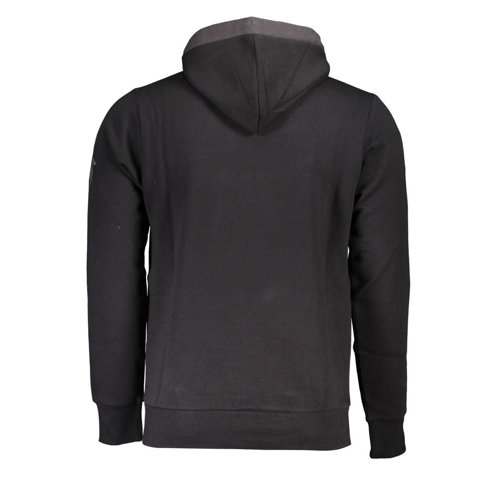 U.S. Grand Polo Sleek Hooded Fleece Sweatshirt with Contrast Details