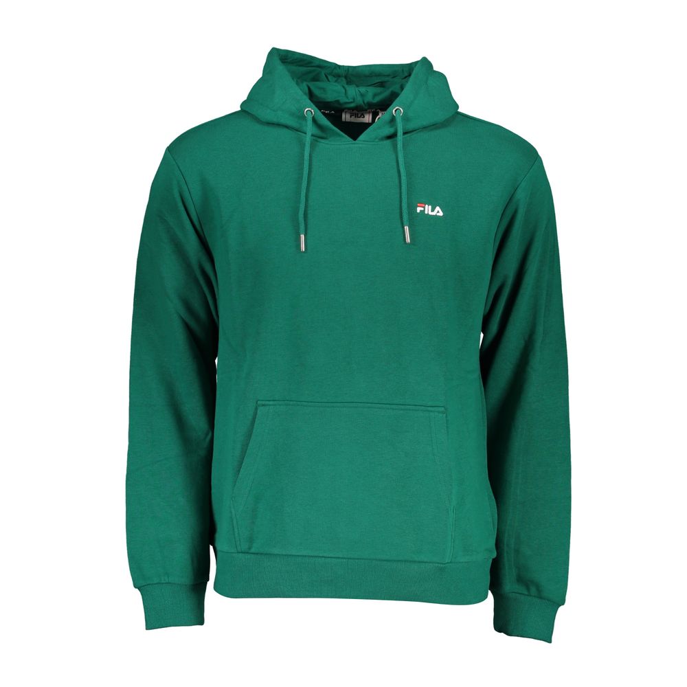 Φούτερ Fila Chic Green Cotton Blend με κουκούλα