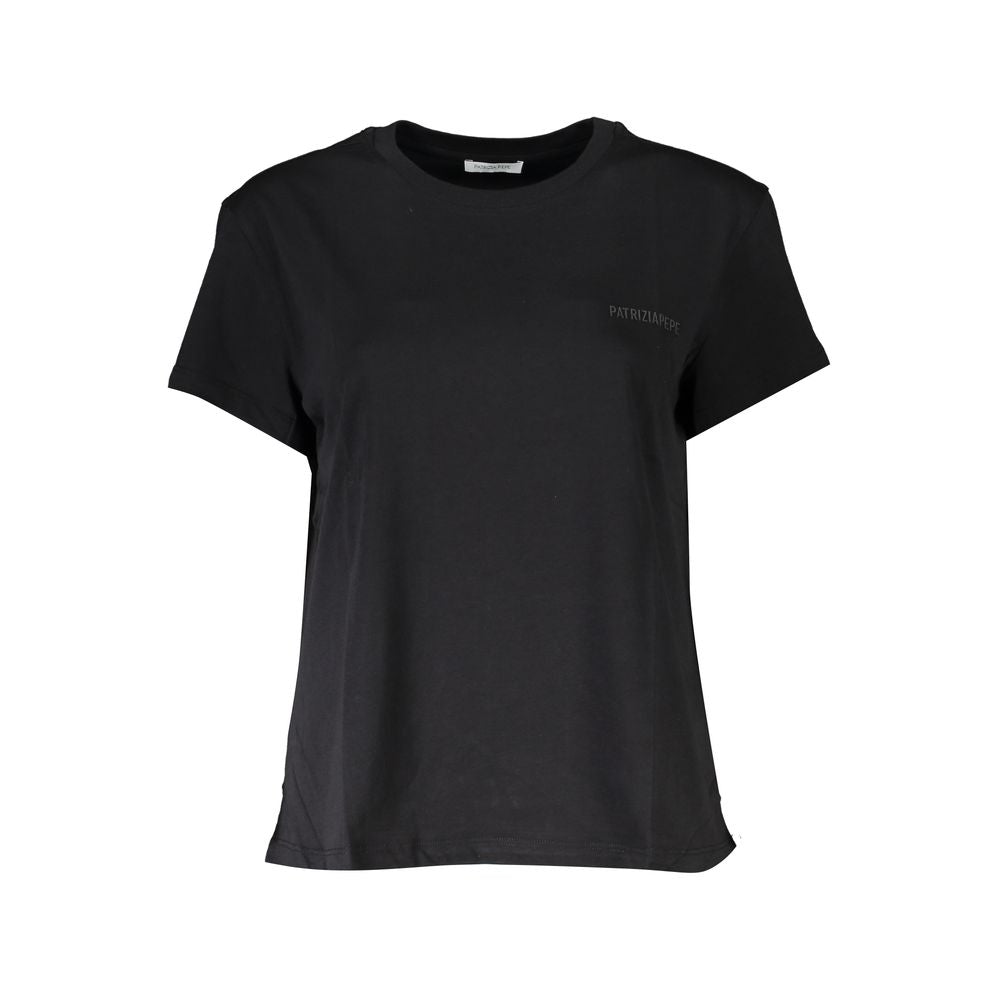 Patrizia Pepe Chic Crew Neck Organic Cotton Tee