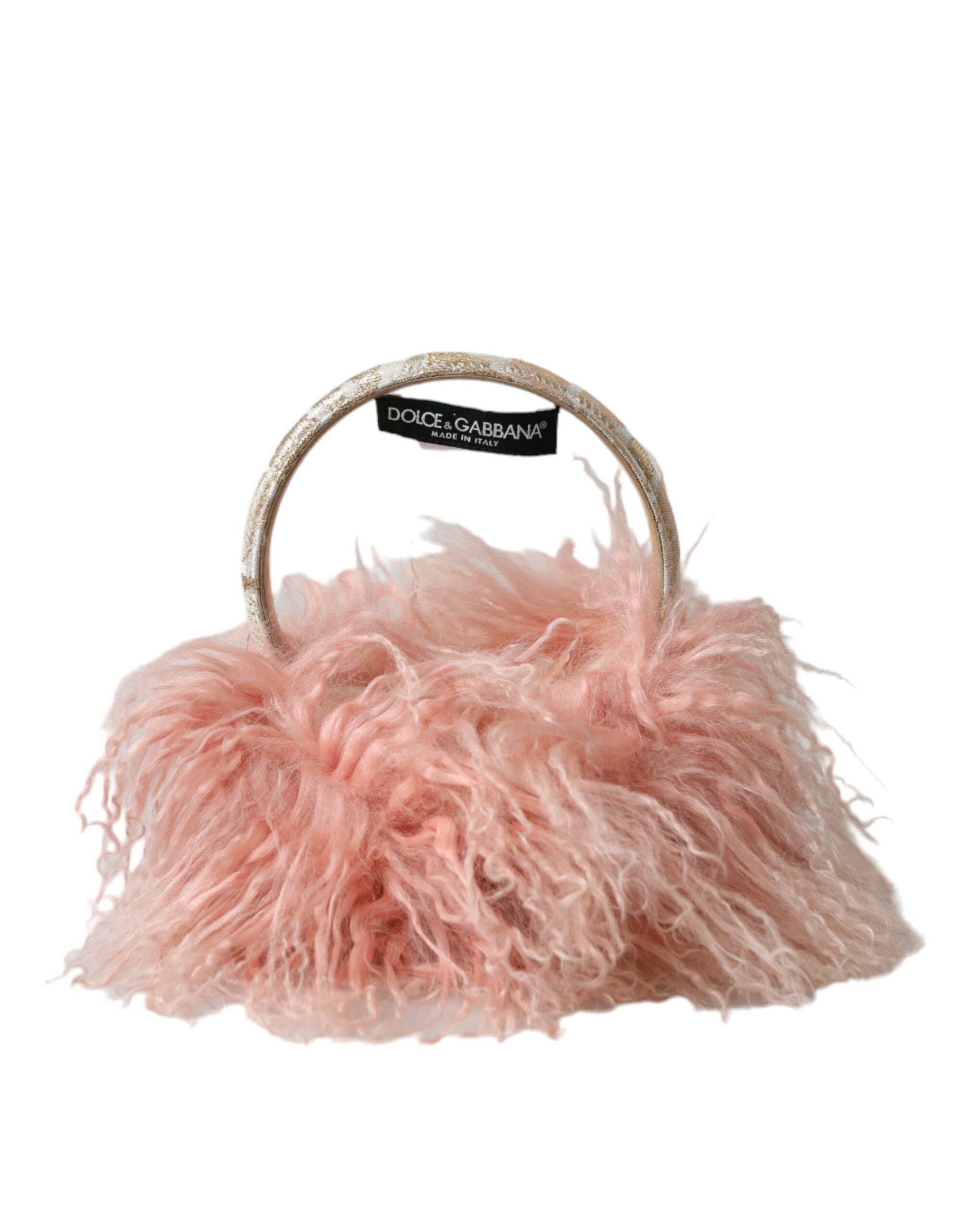 Dolce &amp; Gabbana Elegant Pink Fur Earmuffs - Winter Chic Αξεσουάρ