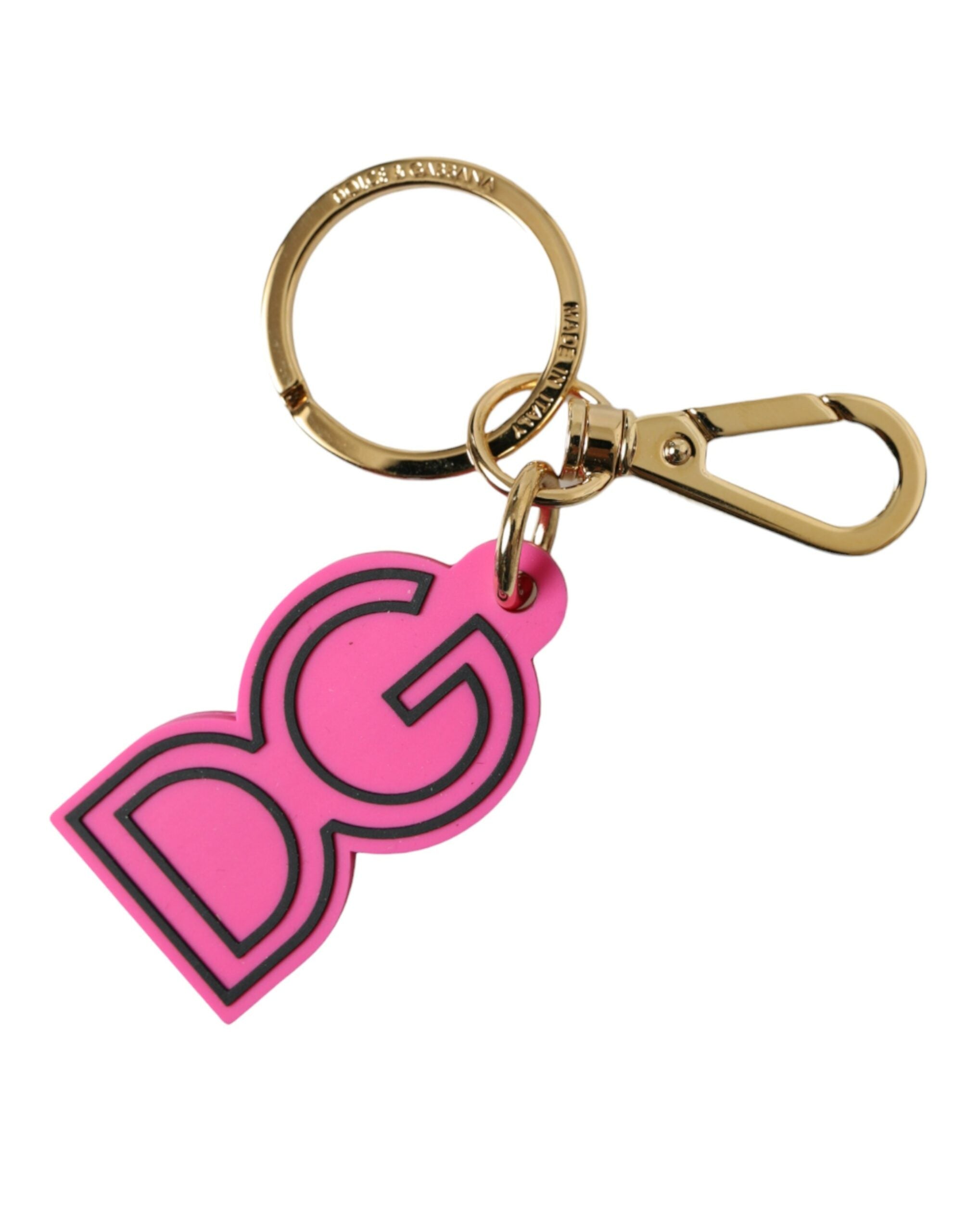 Dolce &amp; Gabbana Chic Gold και Pink Keychain Elegance