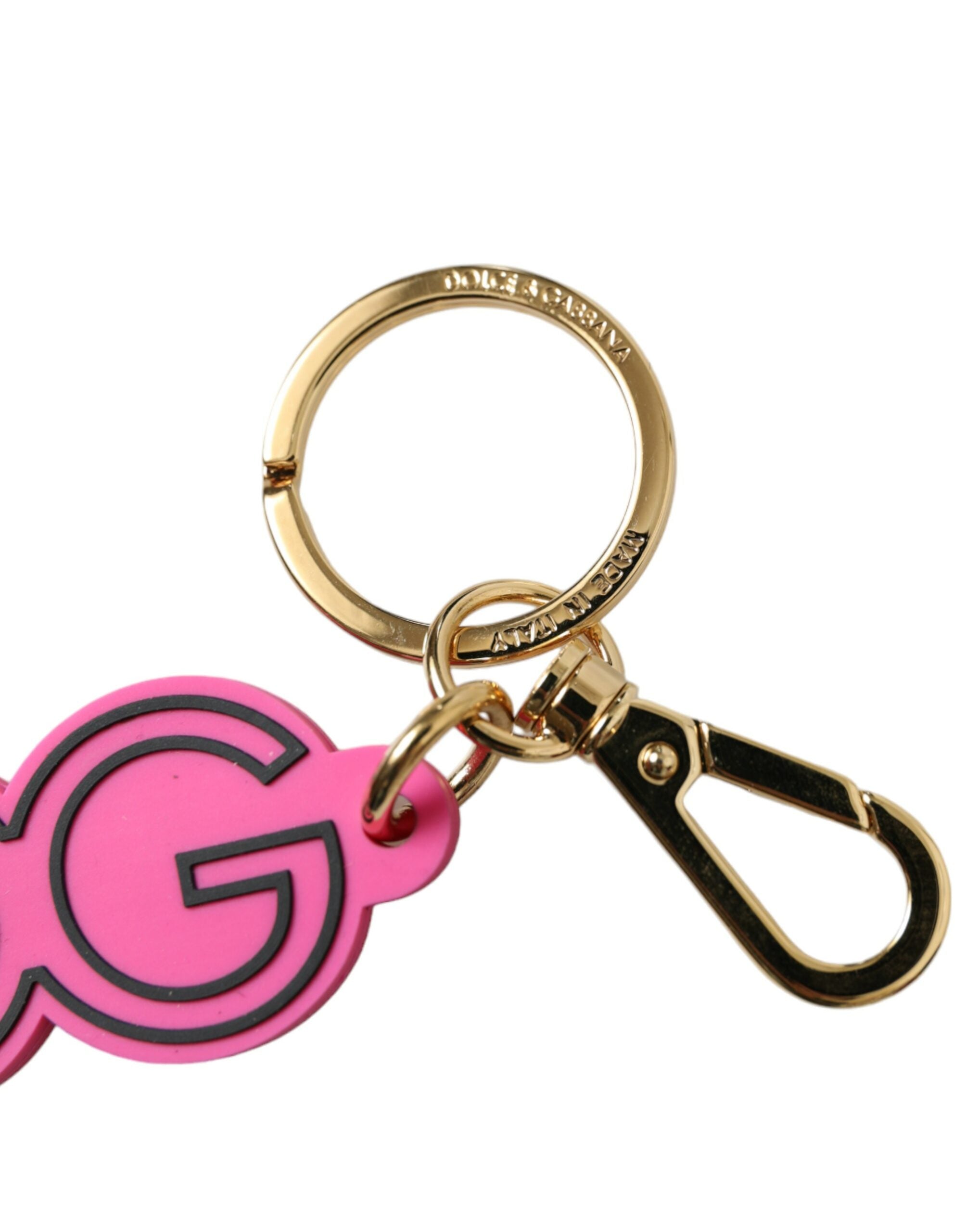 Dolce &amp; Gabbana Chic Gold και Pink Keychain Elegance