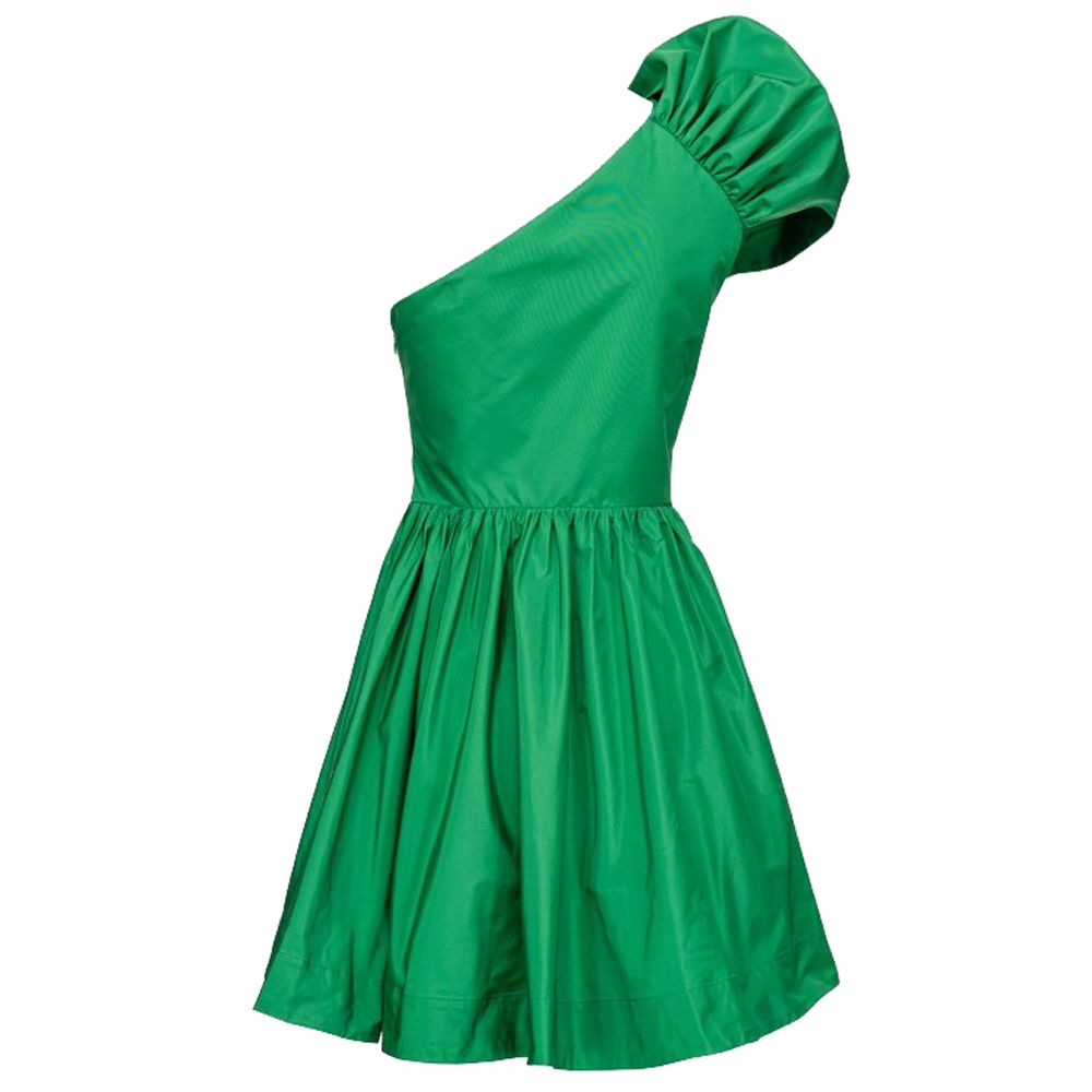 Φόρεμα PINKO Chic Green Draped Bustier Flared