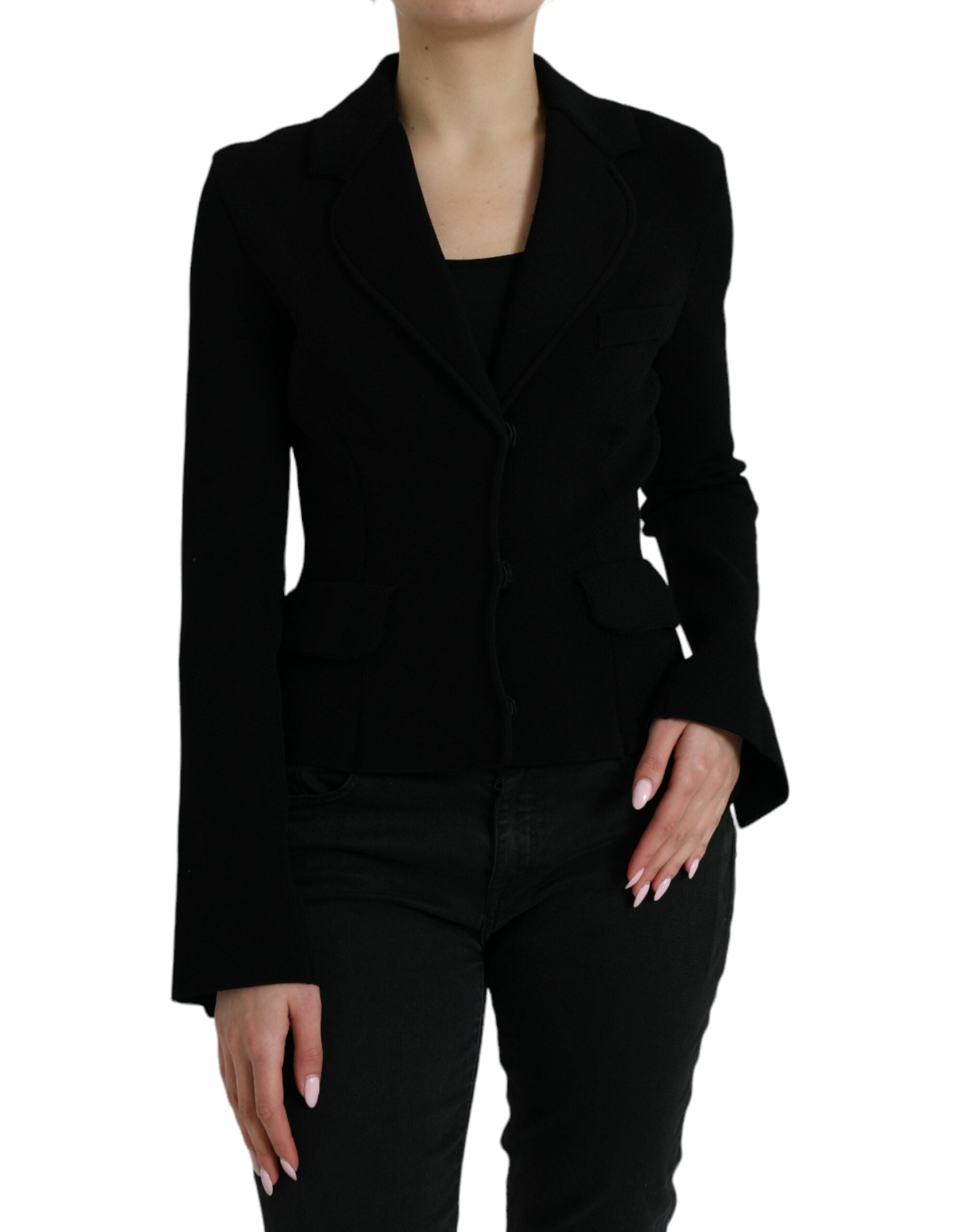 Dolce & Gabbana Elegant Black Designer Blazer για γυναίκες