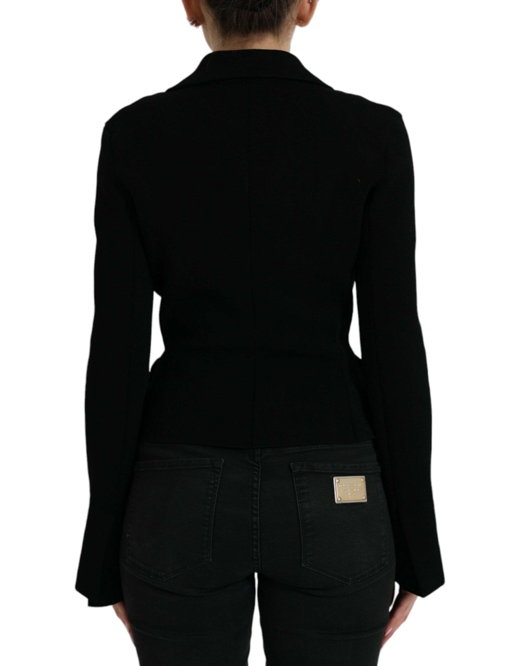 Dolce & Gabbana Elegant Black Designer Blazer για γυναίκες