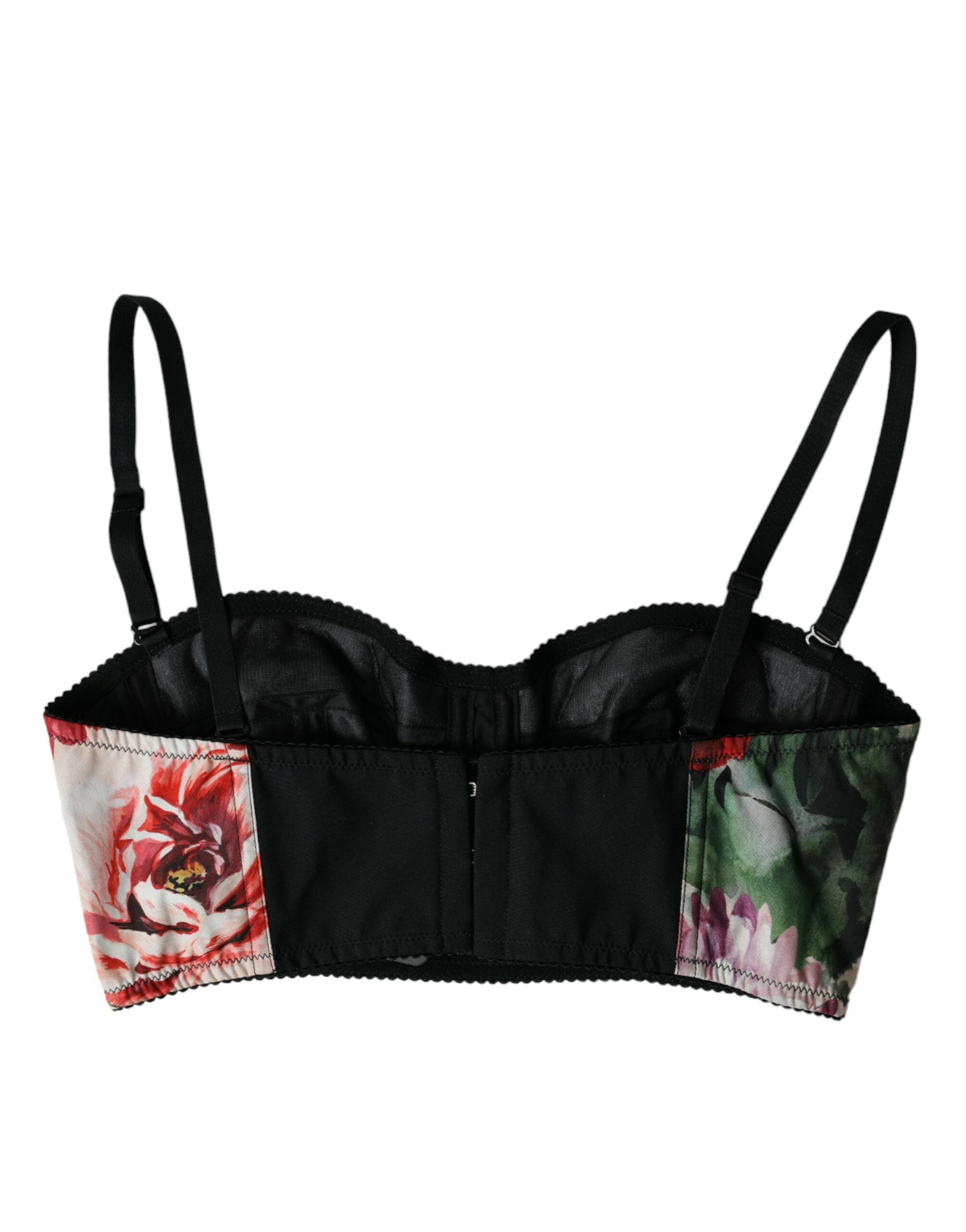 Dolce &amp; Gabbana πολύχρωμο λουλουδάτο μπουστάκι Crop Top